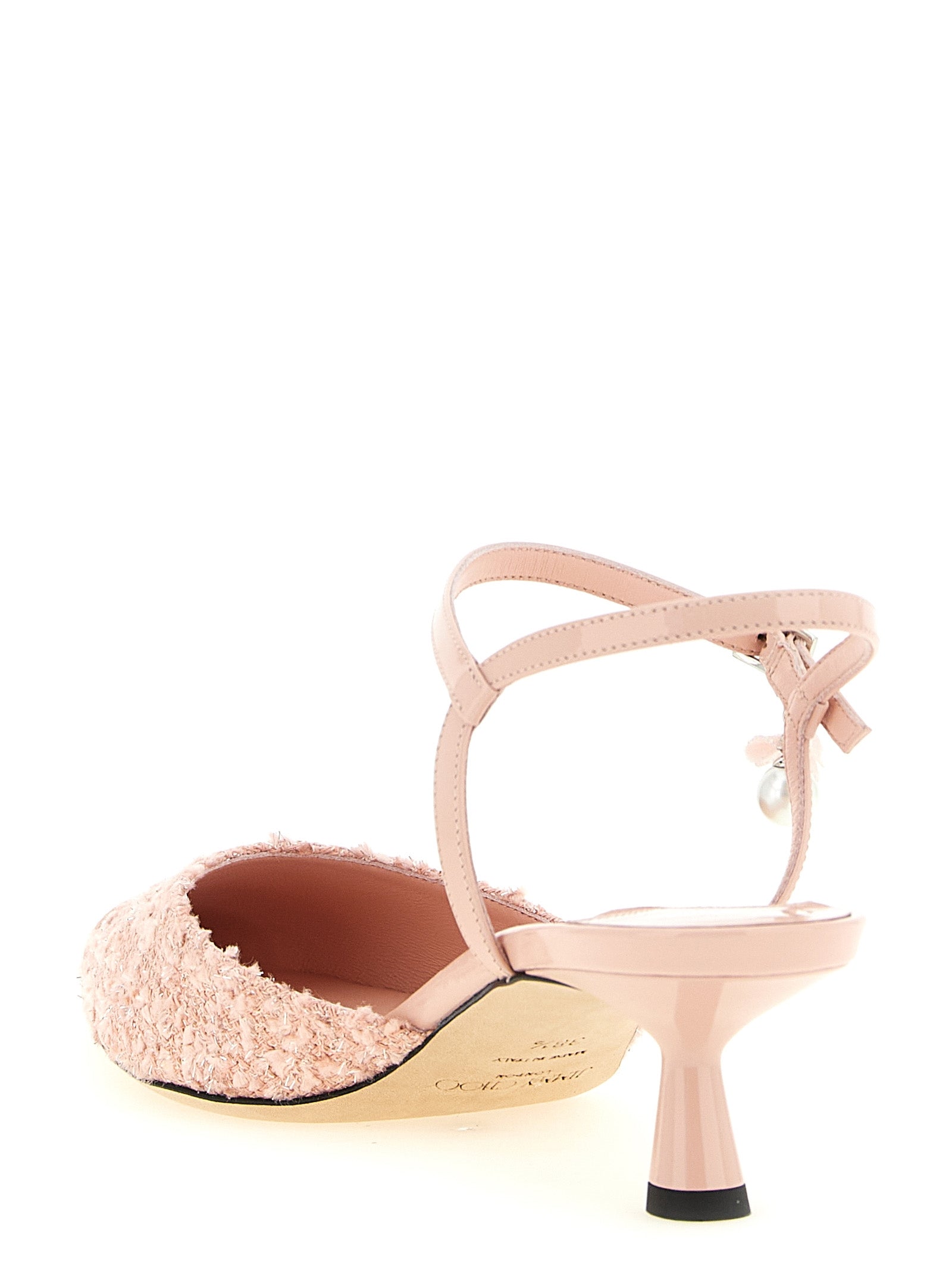 Jimmy Choo Mehrfarbige Tencel Pumps mit mittlerem Absatz