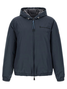 Moncler Grenoble Blaue Shell-Jacke aus Polyamid