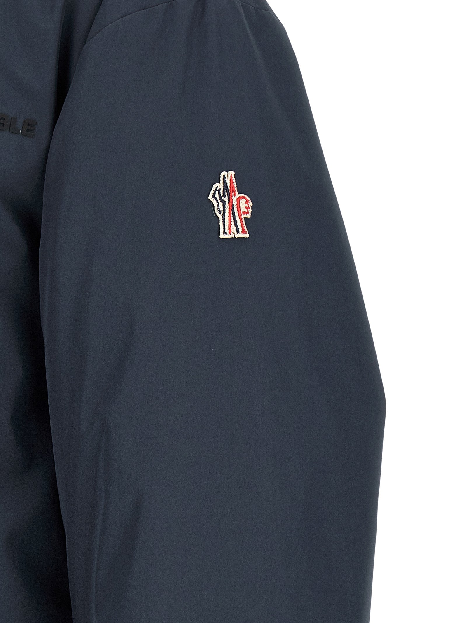 Moncler Grenoble Blaue Shell-Jacke aus Polyamid