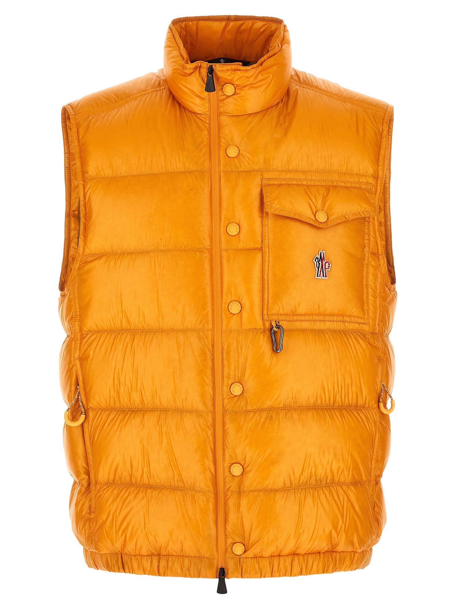 Moncler Grenoble Ärmellose Zweifarbige Polyesterjacke