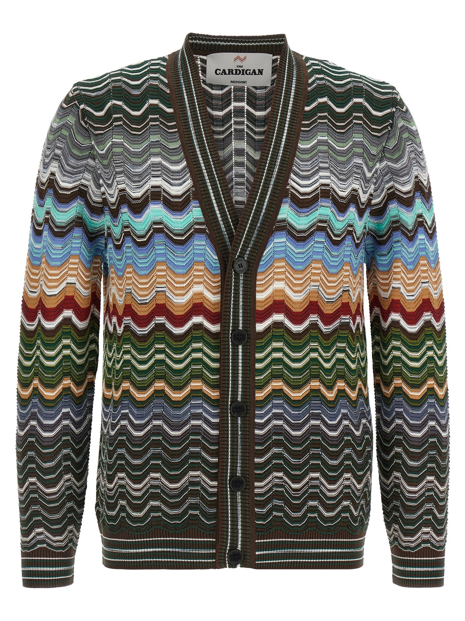 Missoni Mehrfarbige Baumwollstrickjacke