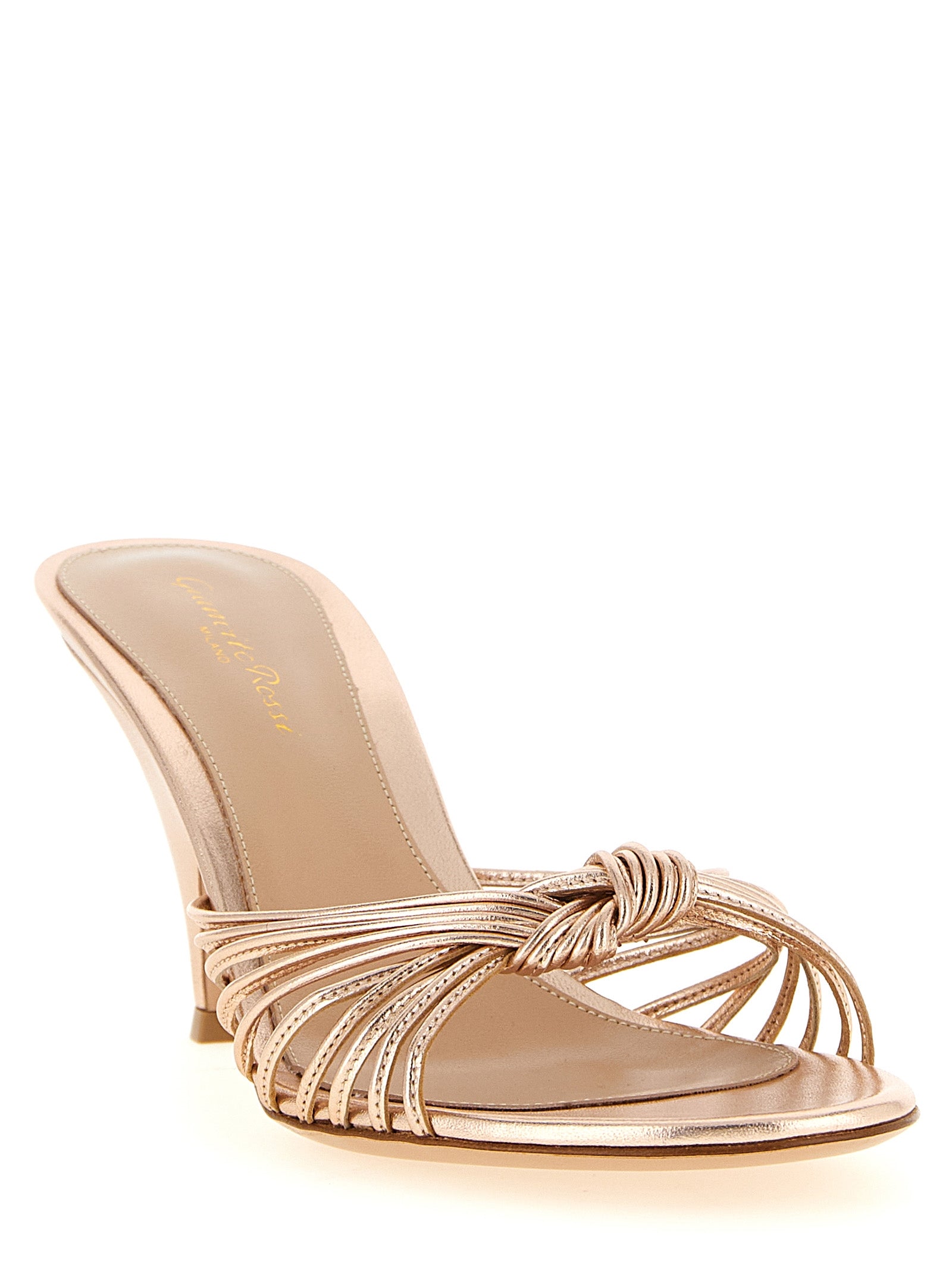 Gianvito Rossi Mehrfarbige Stilettosandalen aus Lammleder