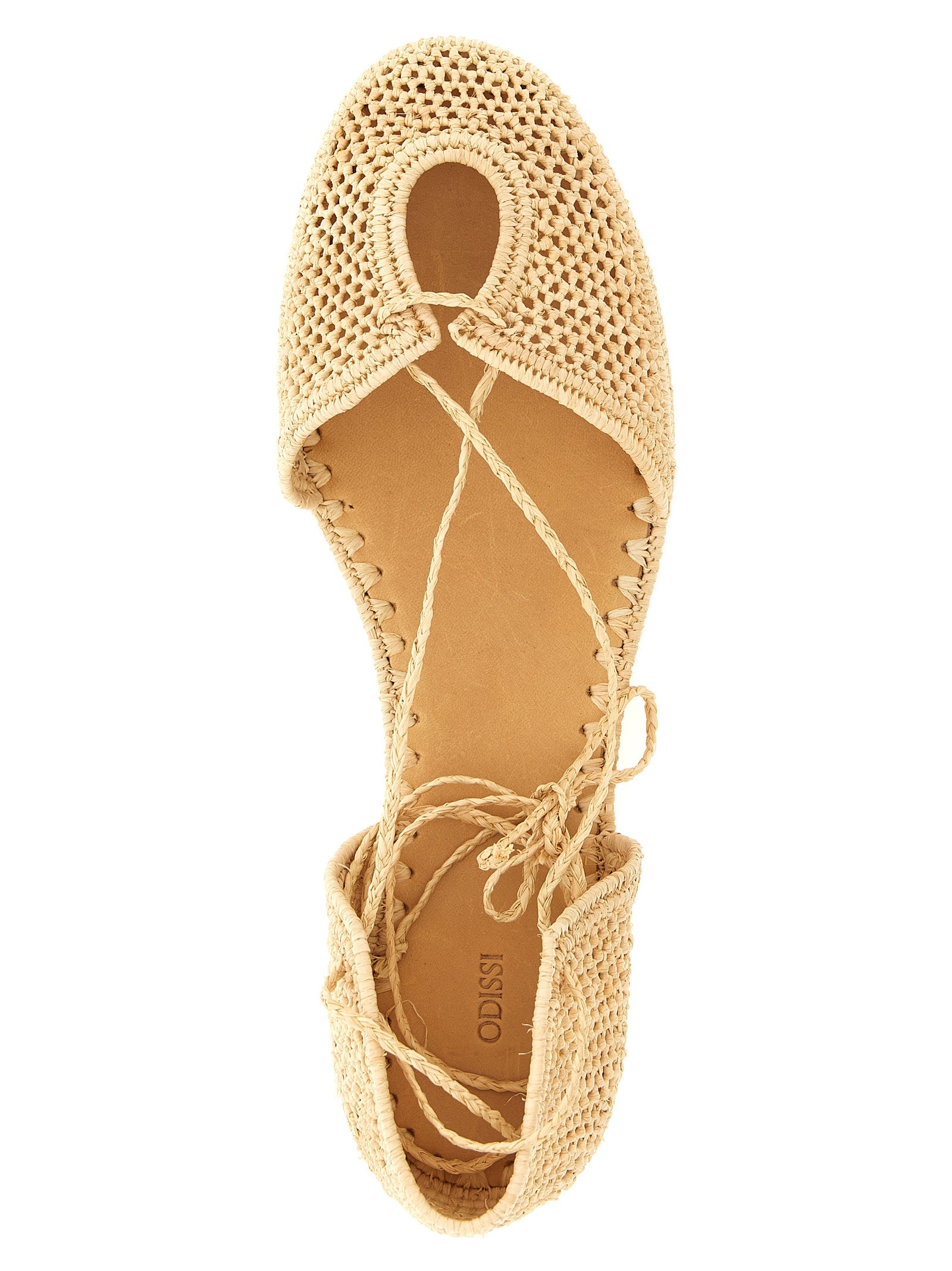ODISSI Beige Viskose Ballerinas