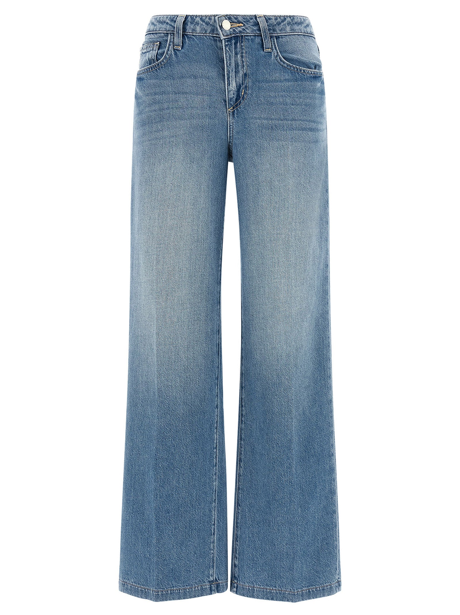 L'Agence Blaue Baumwolljeans Denim