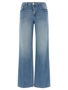 L'Agence Blaue Baumwolljeans Denim
