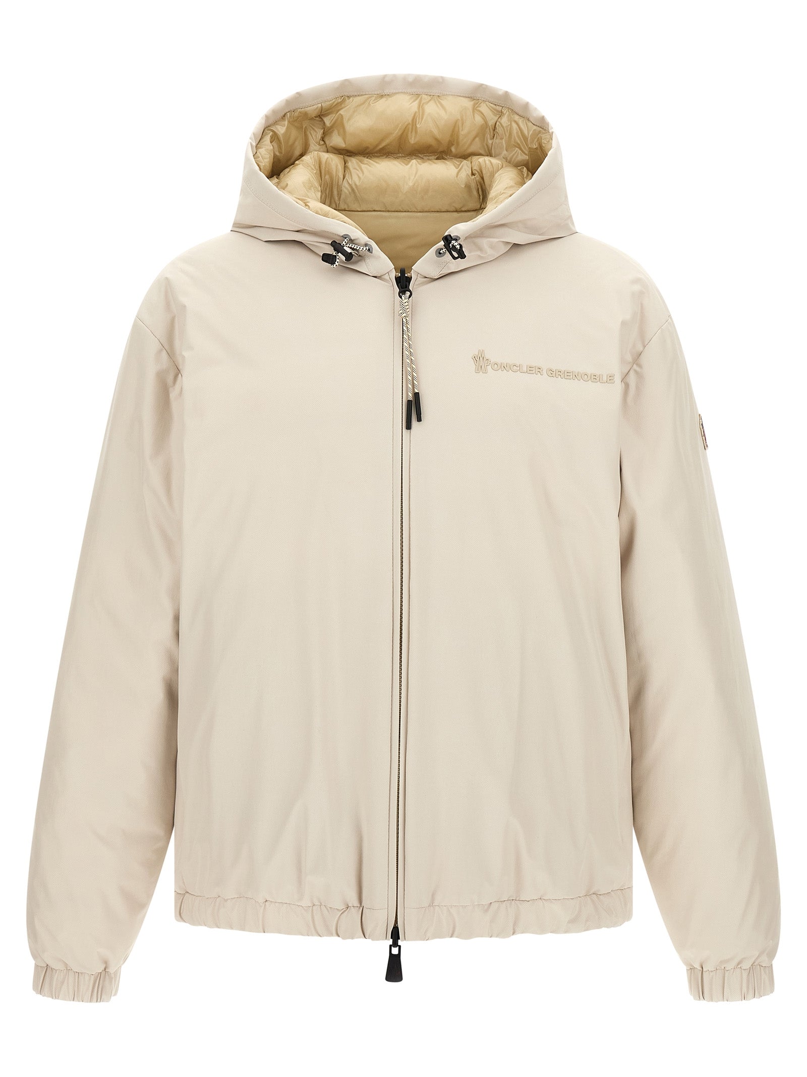 Moncler Grenoble Beige Polyamide Shell Jacke