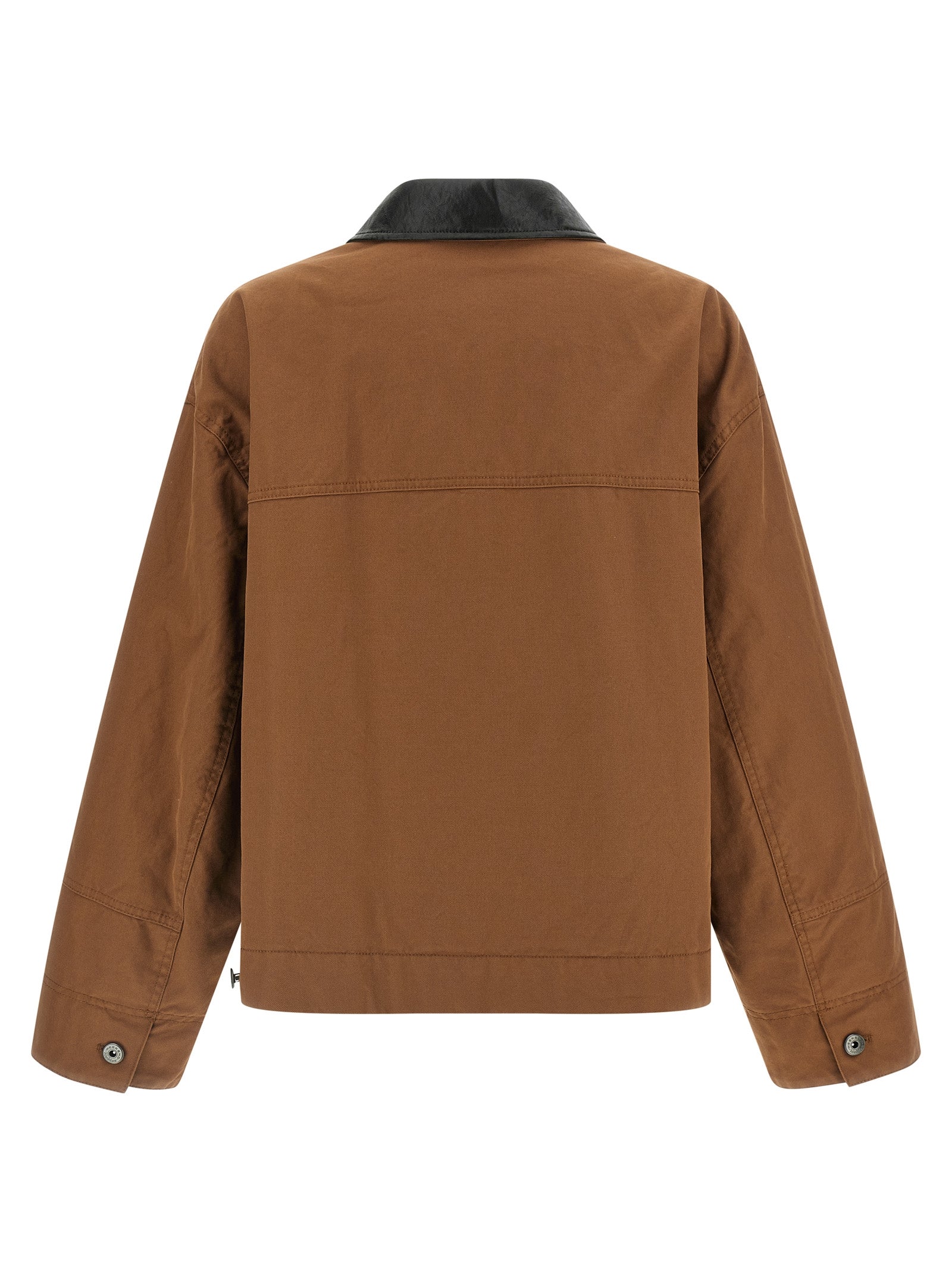 Max Mara Braune Baumwolljacke in voller Länge