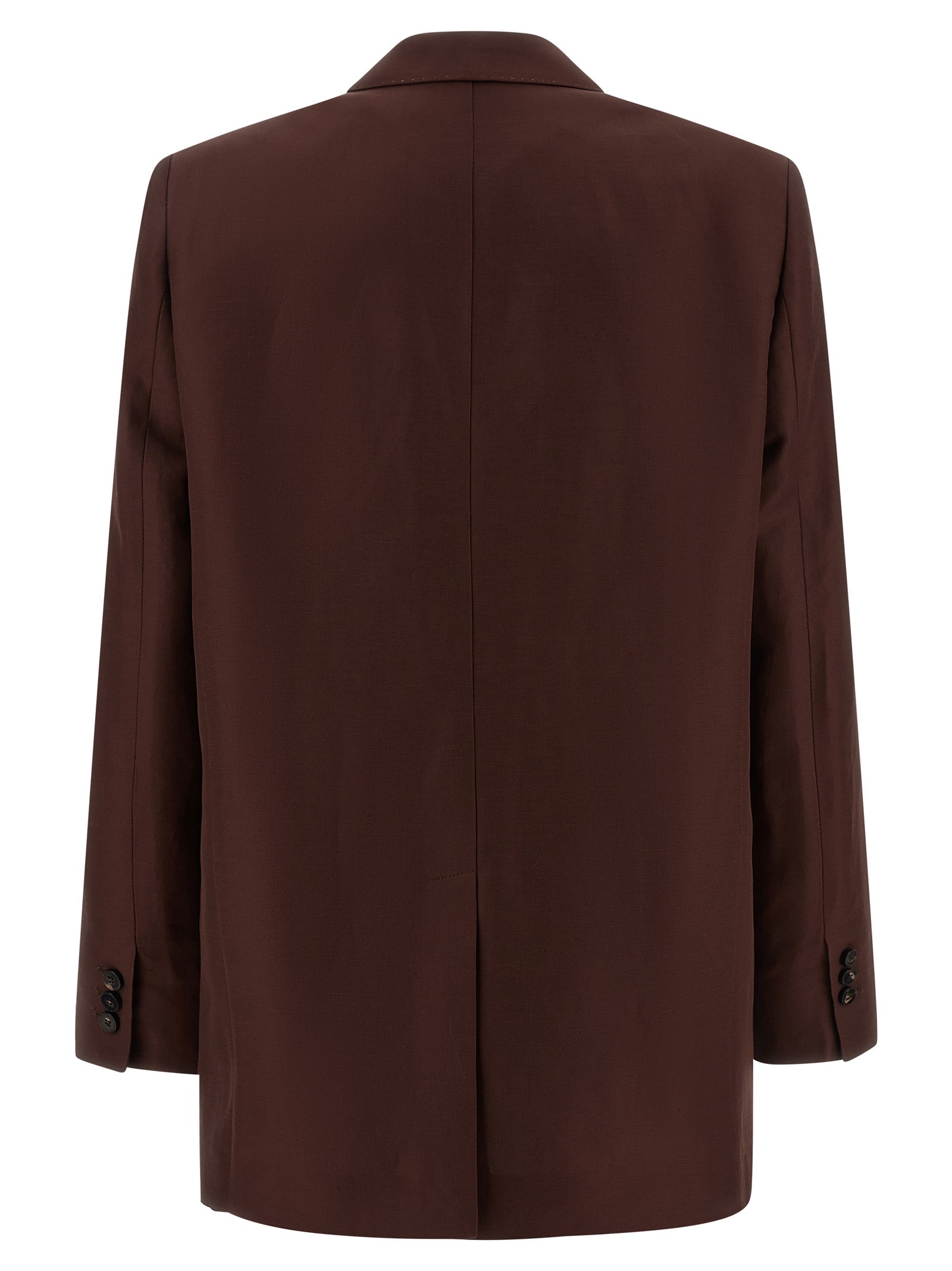 Alberto Biani Brauner Viskose-Blazer
