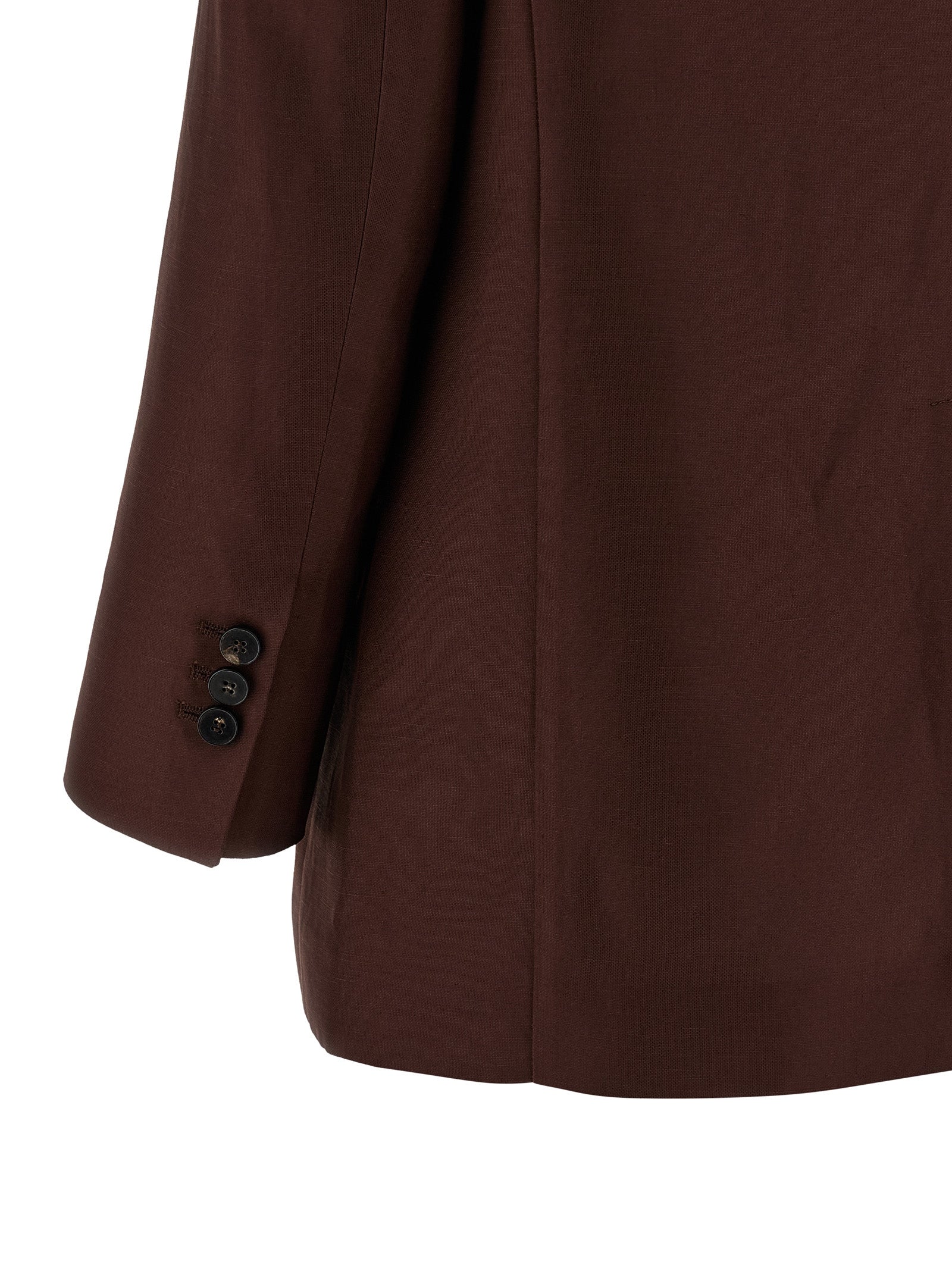 Alberto Biani Brauner Viskose-Blazer
