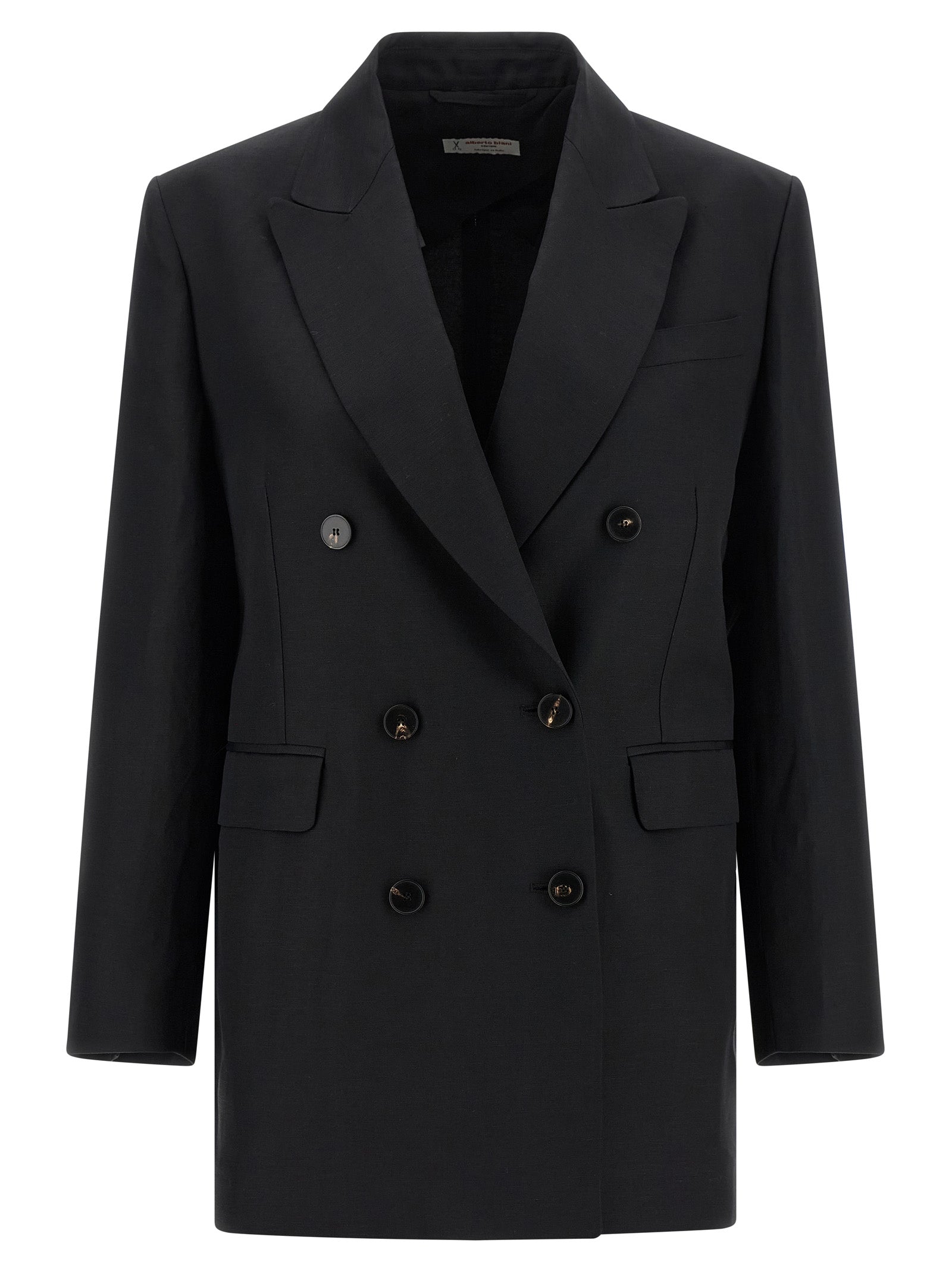 Alberto Biani Schwarzer Blazer aus Viskose