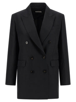 Alberto Biani Schwarzer Blazer aus Viskose