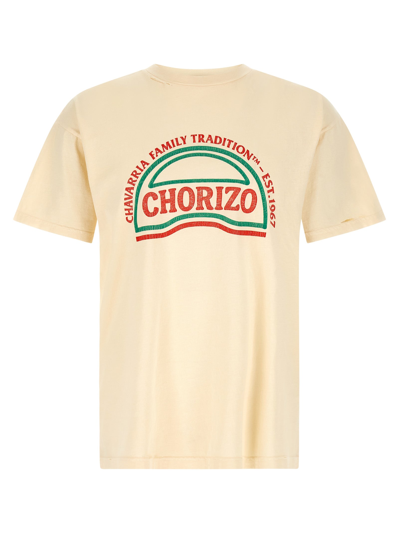 WILLY CHAVARRIA Beiges Baumwoll-T-Shirt