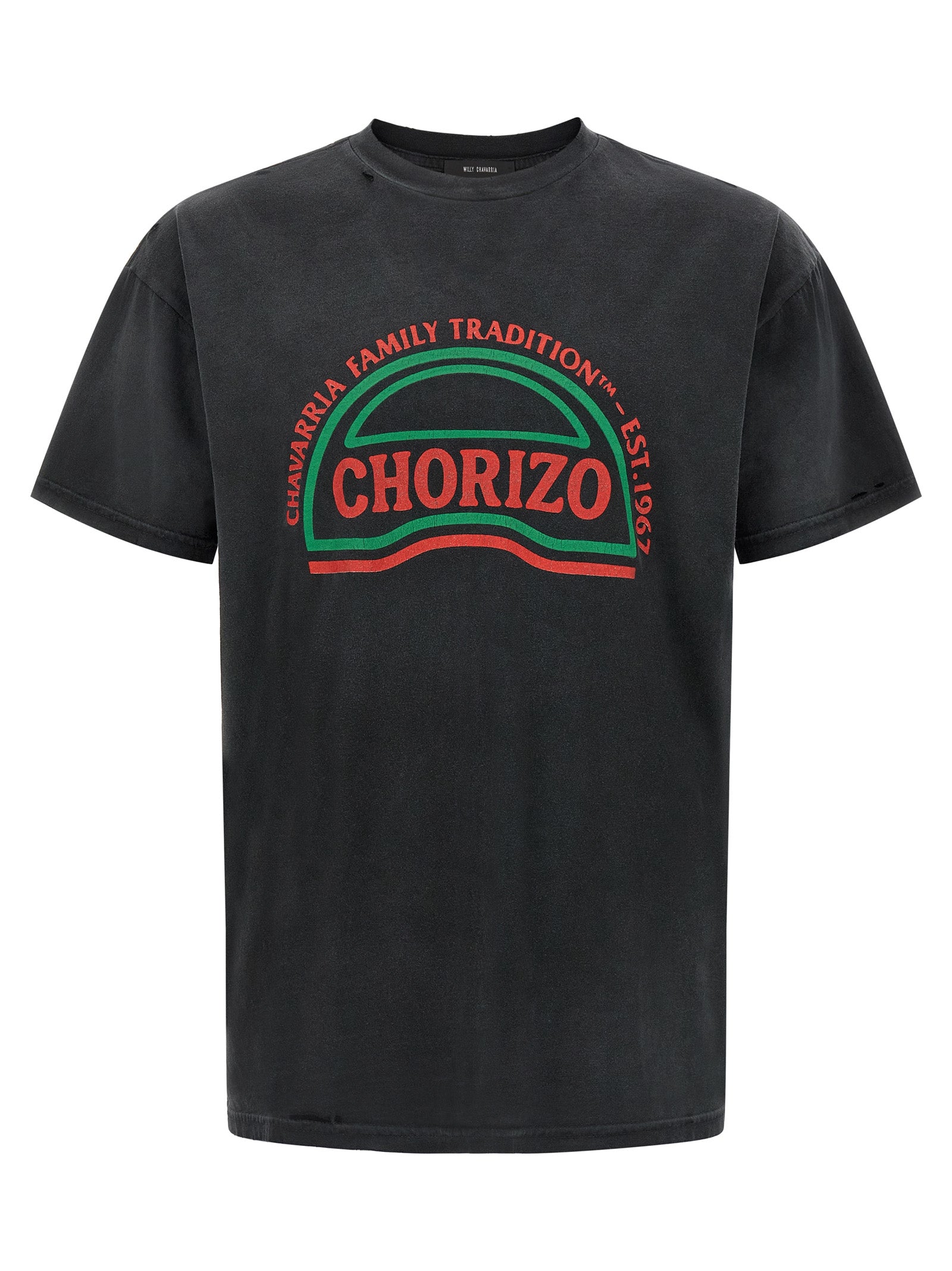 WILLY CHAVARRIA Schwarzes Baumwoll-T-Shirt