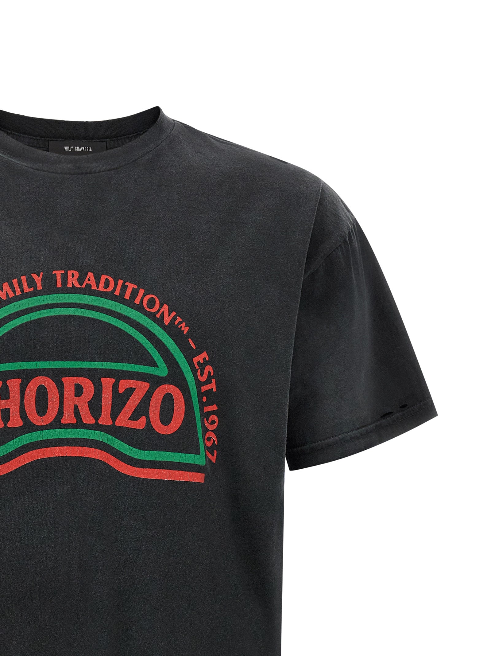 WILLY CHAVARRIA Schwarzes Baumwoll-T-Shirt