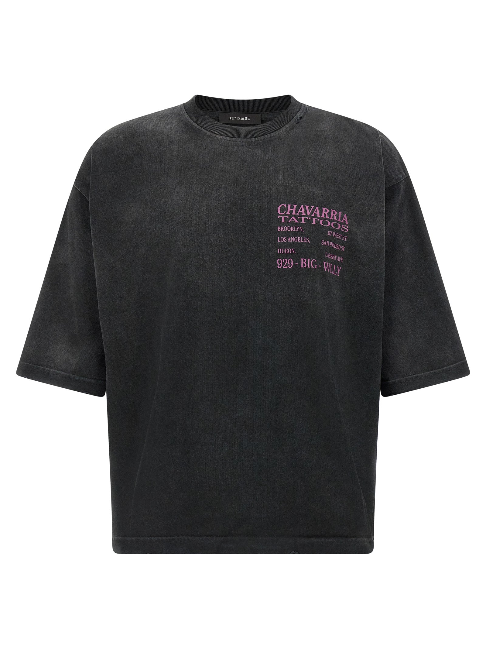 WILLY CHAVARRIA Schwarzes Baumwoll-T-Shirt