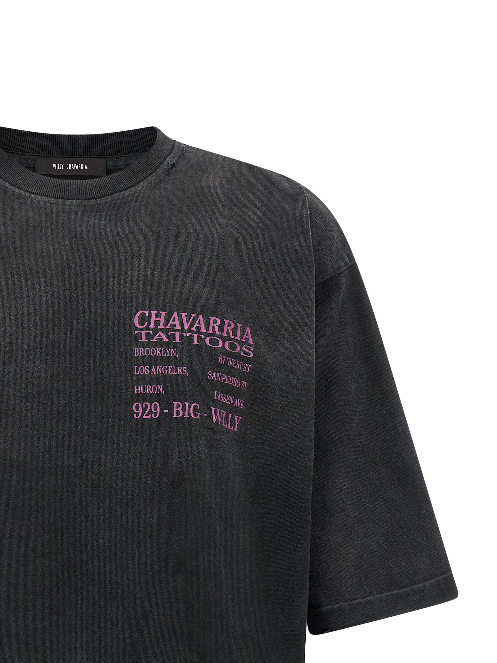 WILLY CHAVARRIA Schwarzes Baumwoll-T-Shirt
