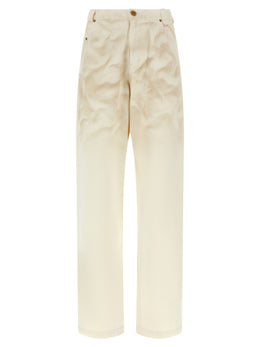 WILLY CHAVARRIA Beige Baumwoll-Jeans mit schmal zulaufendem Bein