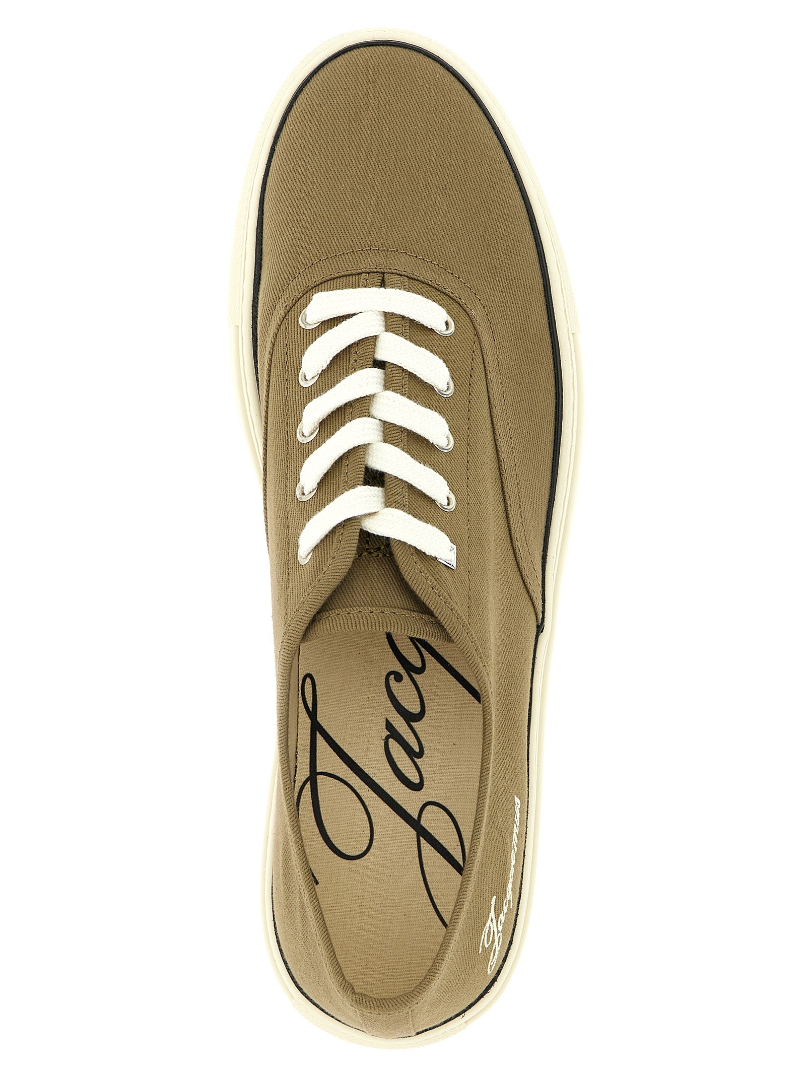 Jacquemus Zweifarbige Low-Top-Sneaker aus Baumwolle