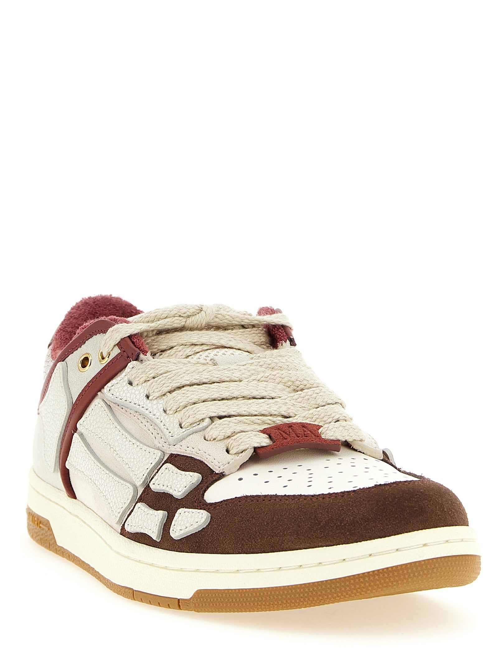 Amiri Mehrfarbige Low-Top-Sneaker aus Rindsleder