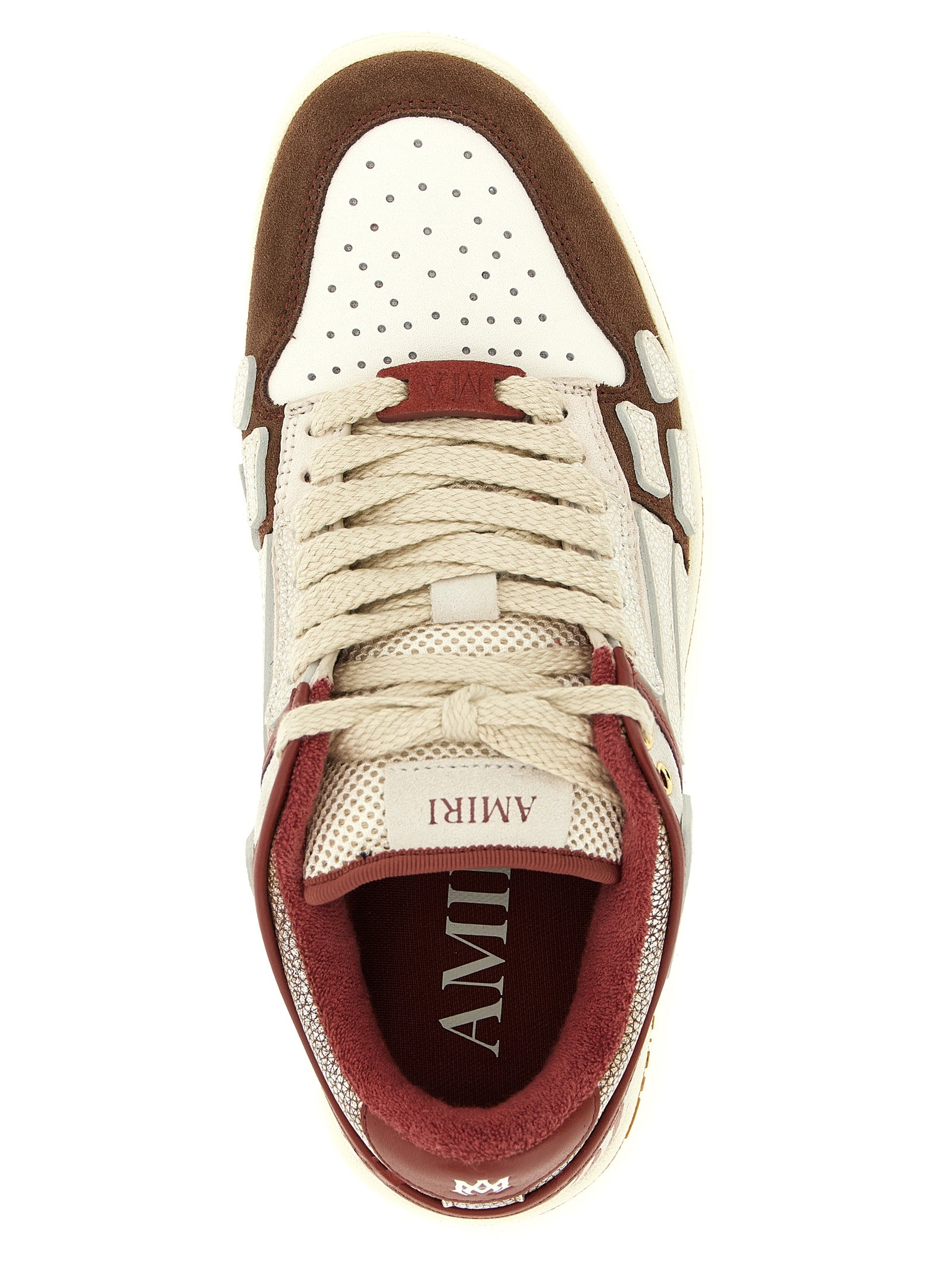 Amiri Mehrfarbige Low-Top-Sneaker aus Rindsleder