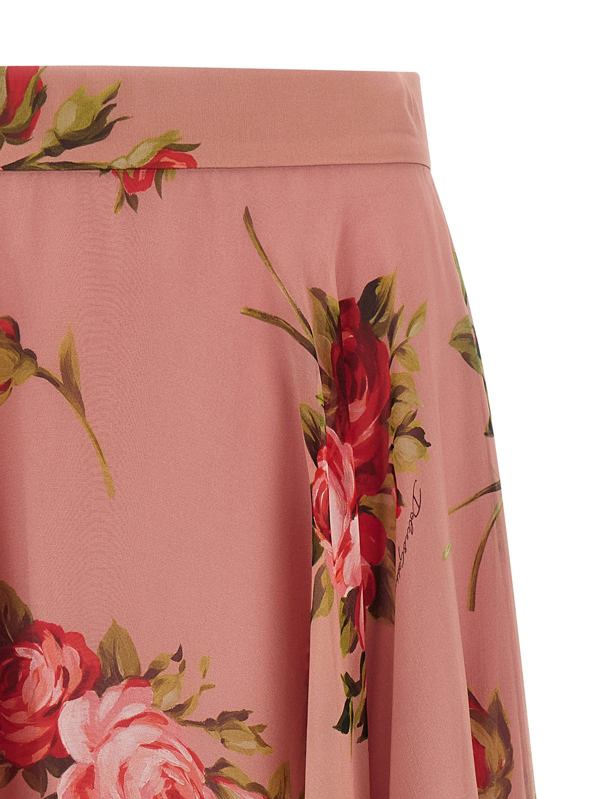 Dolce & Gabbana Mehrfarbiger Seiden-Midirock
