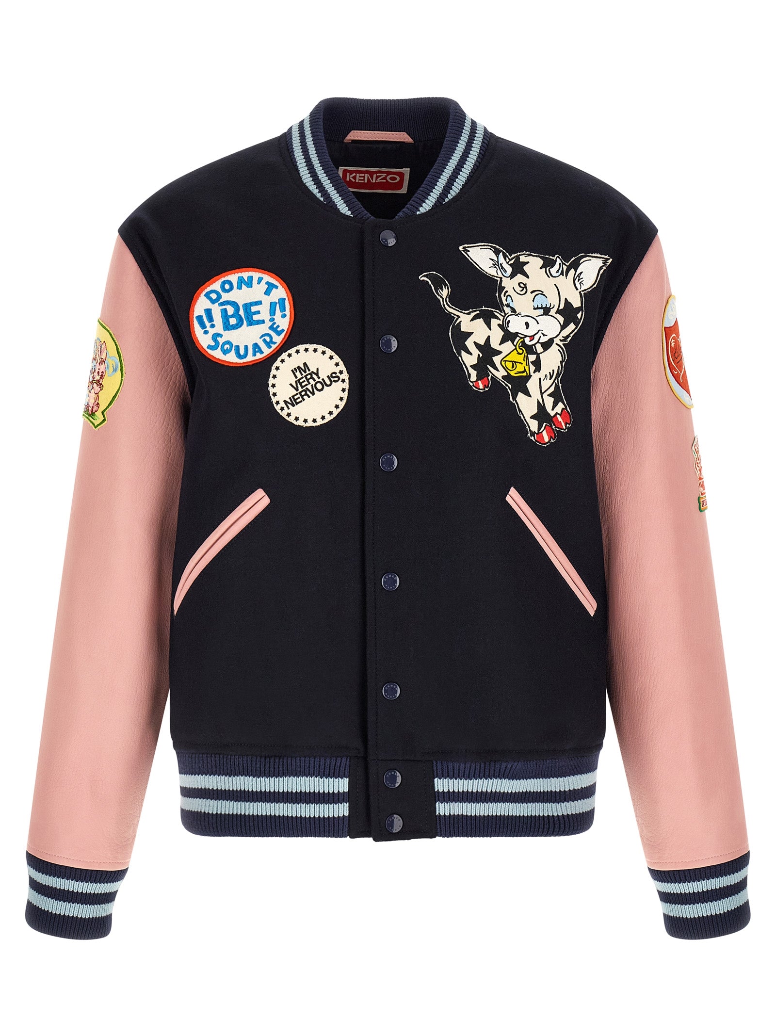Kenzo Mehrfarbige Woll-Bomberjacke