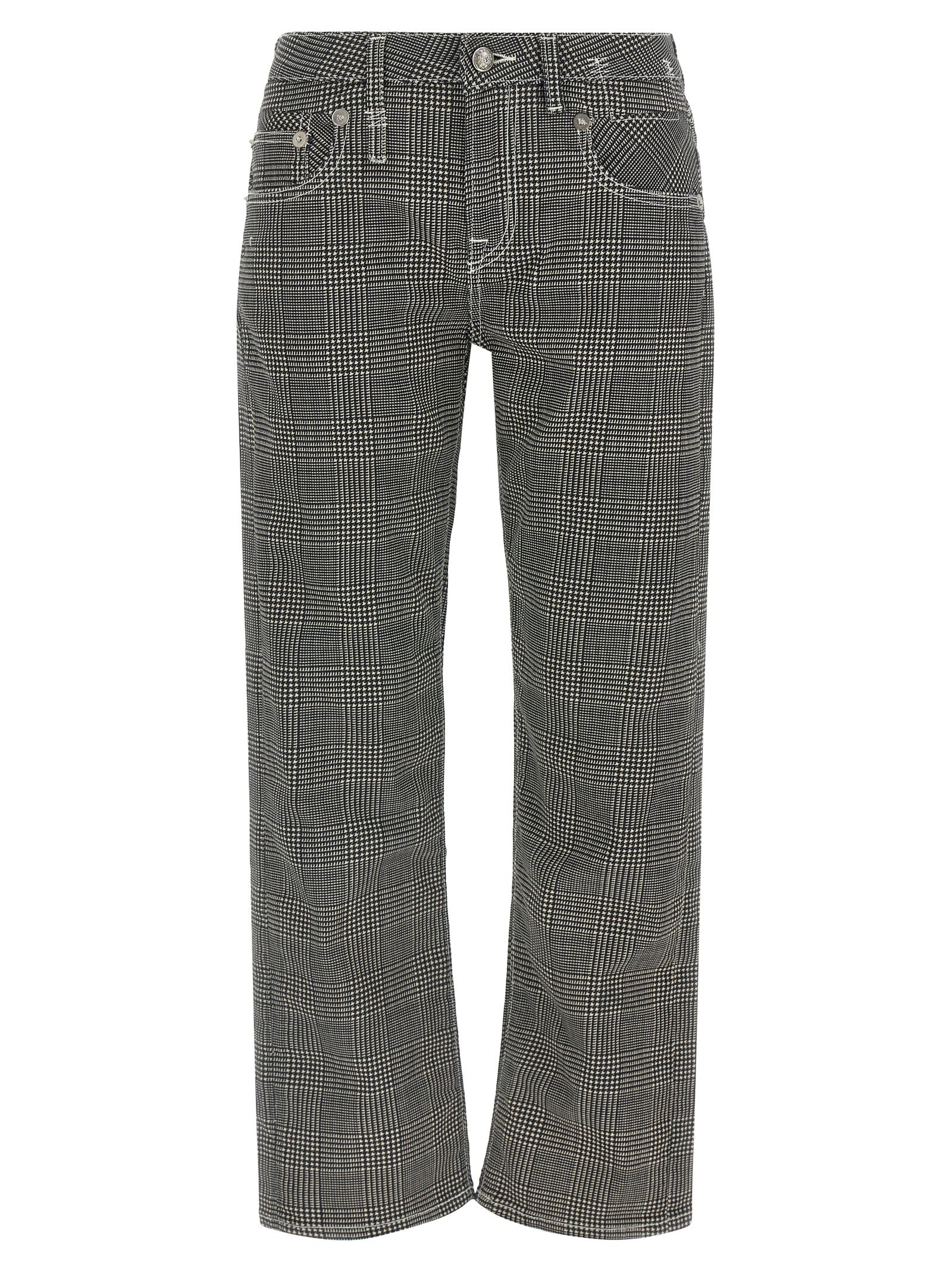 R13 Zweifarbige Baumwoll-Freizeithose