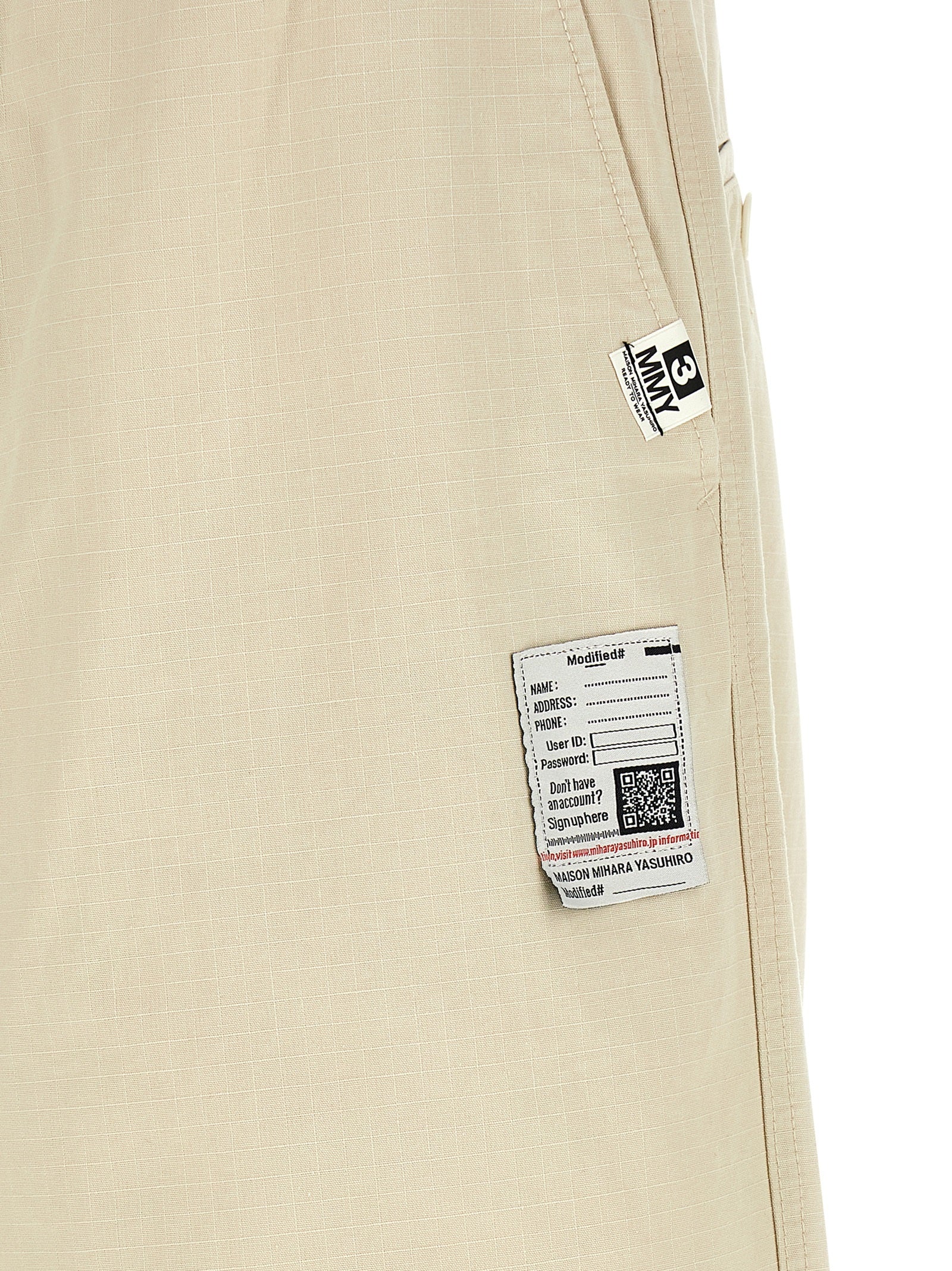 Maison Mihara Yasuhiro Beige Baumwoll-Sporthose