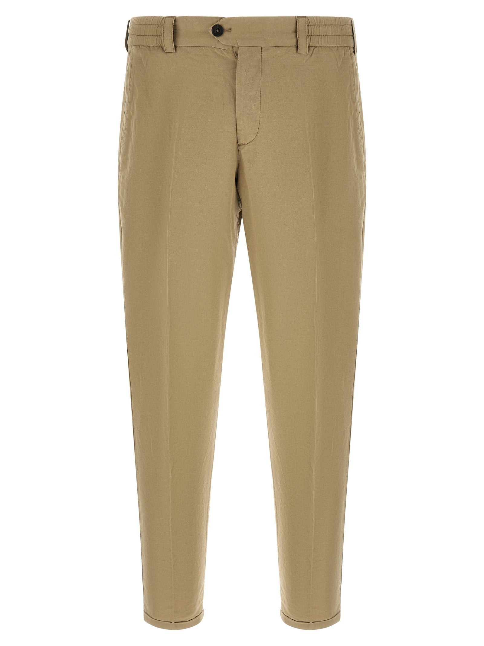PT Torino Beige Leinen Freizeithose