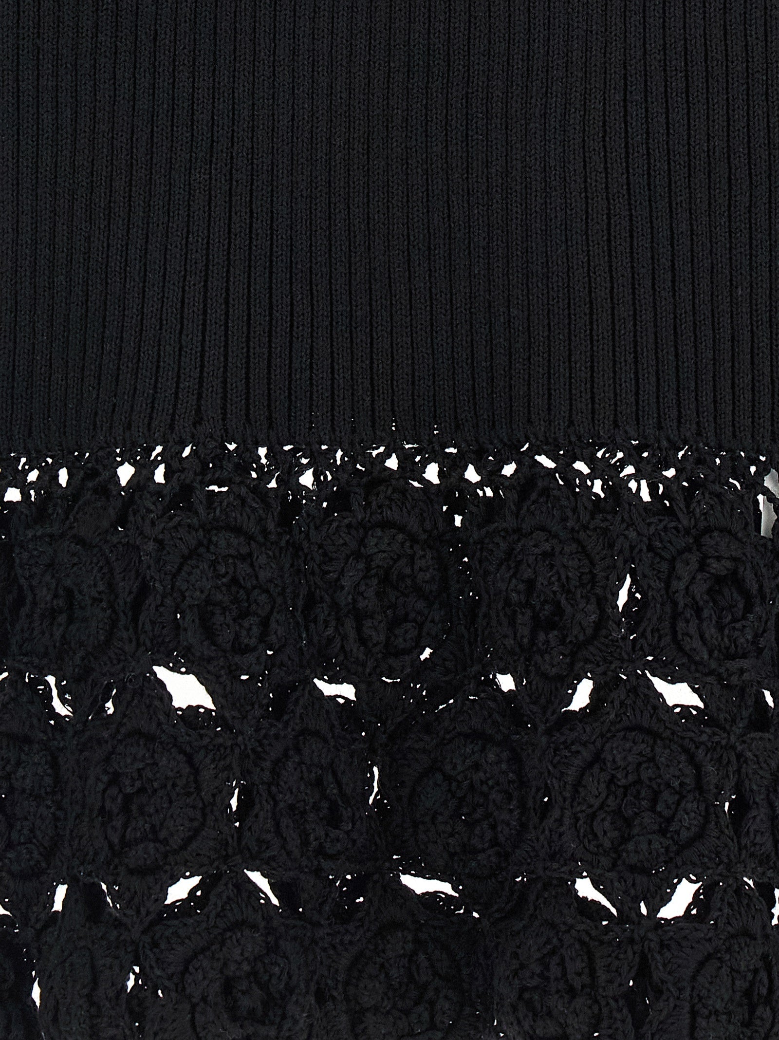 Ganni Schwarze ärmellose Jacke aus Bio-Baumwolle