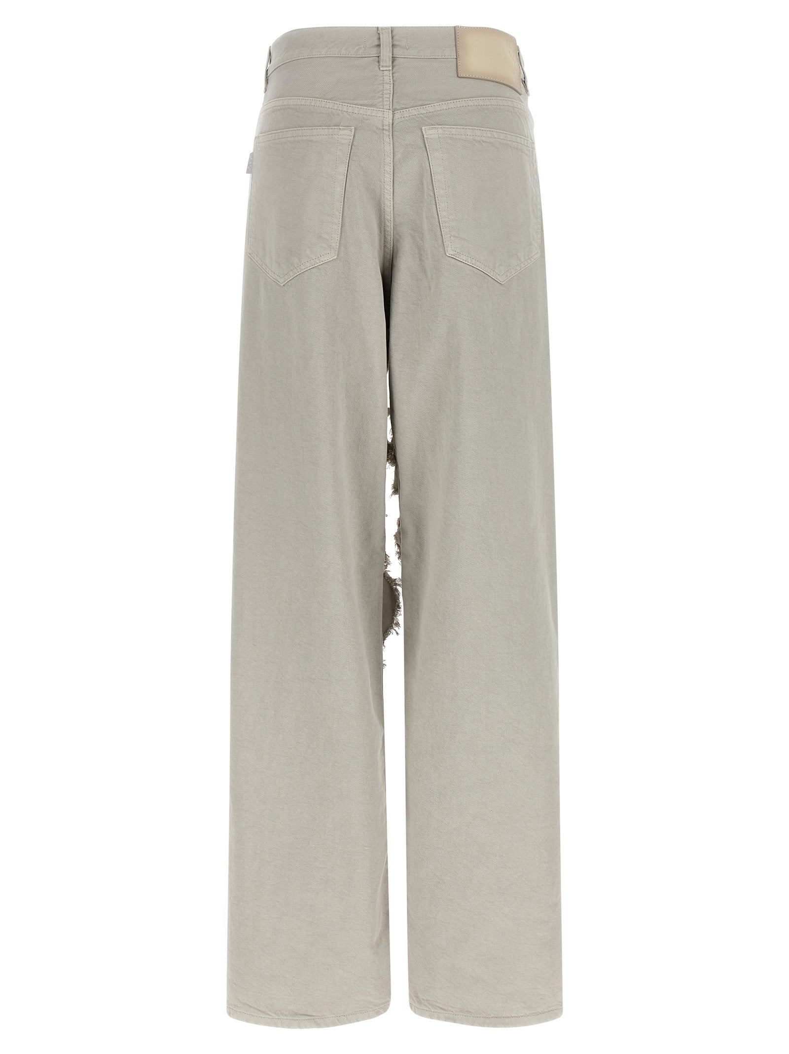Haikure Graue Baumwoll-Jeans mit Schlag
