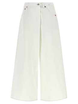 R13 Weiße Baumwoll-Jeans Denim