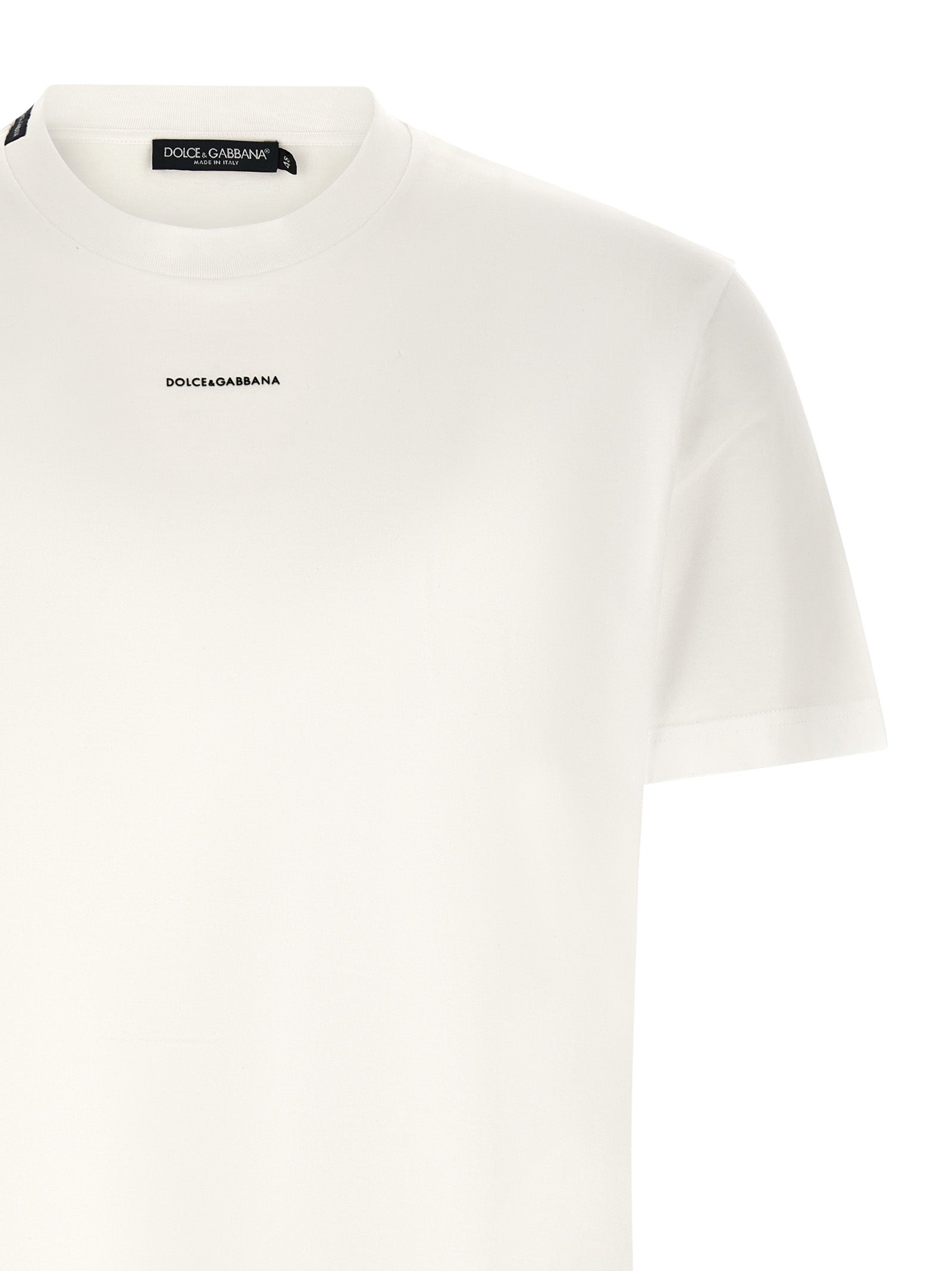 Dolce & Gabbana Weißes Baumwoll-T-Shirt