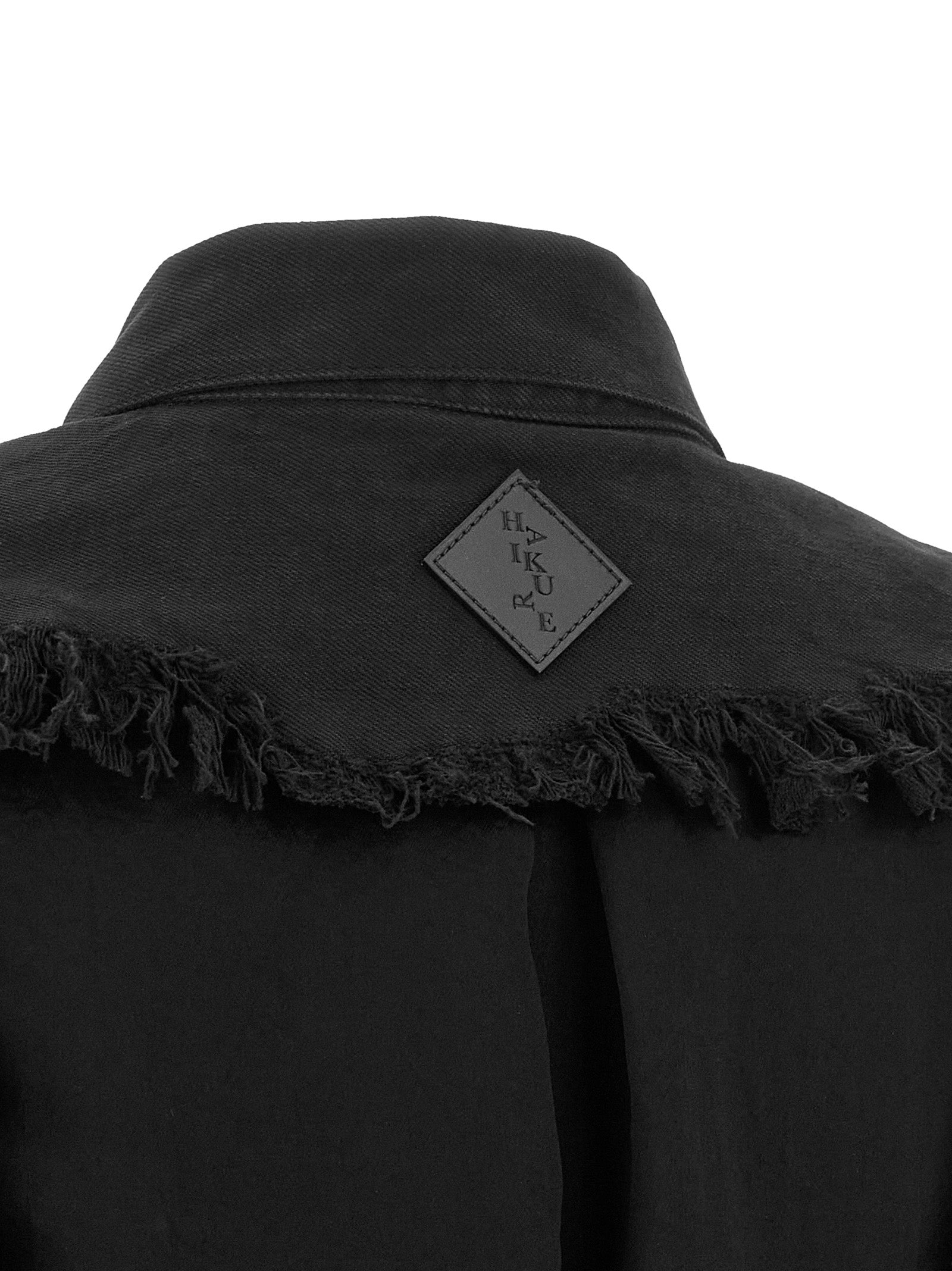 Haikure Schwarze ärmellose Baumwolljacke