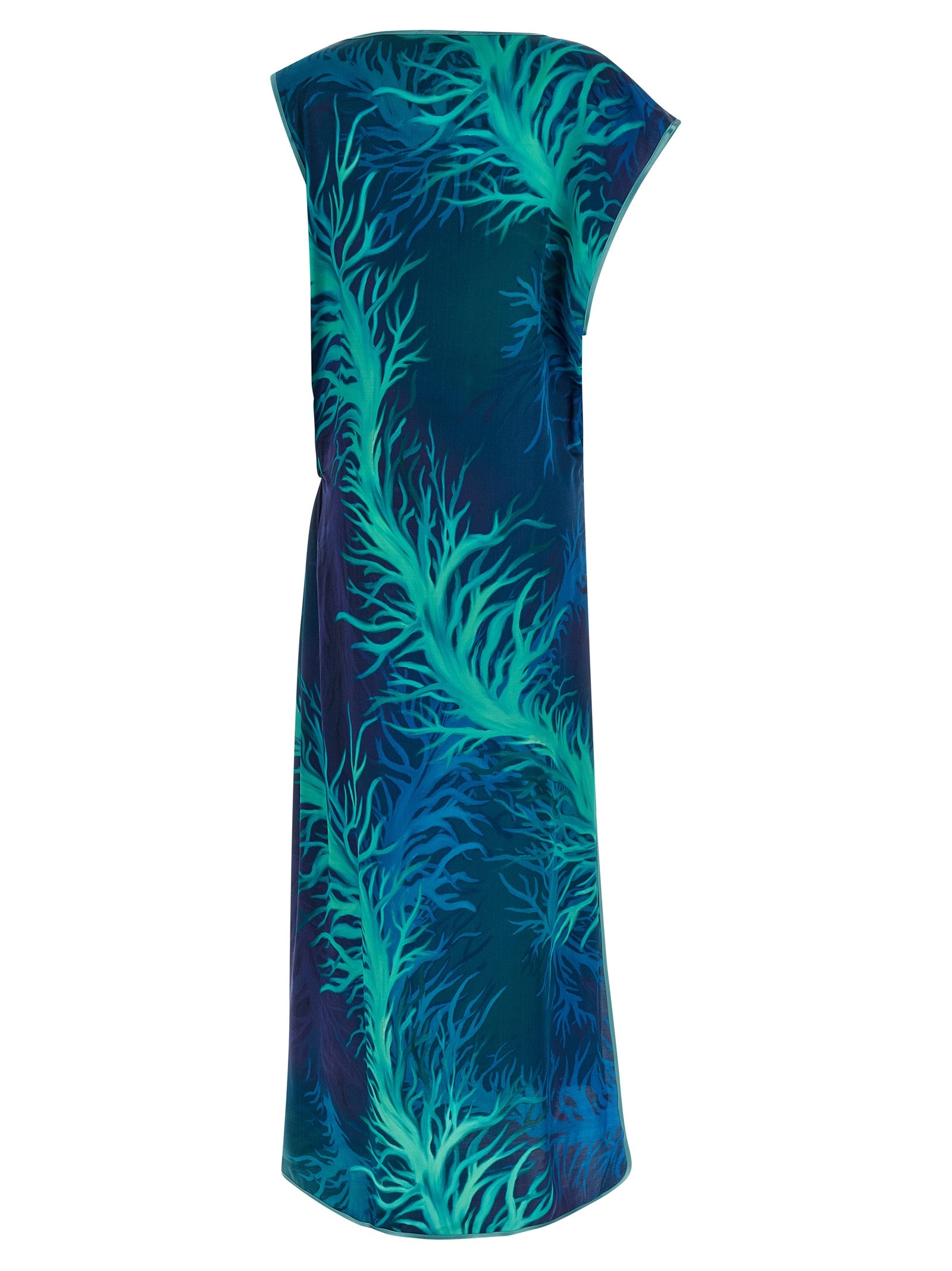 F.R.S. - FOR RESTLESS SLEEPERS Blaues Viskose-Maxikleid