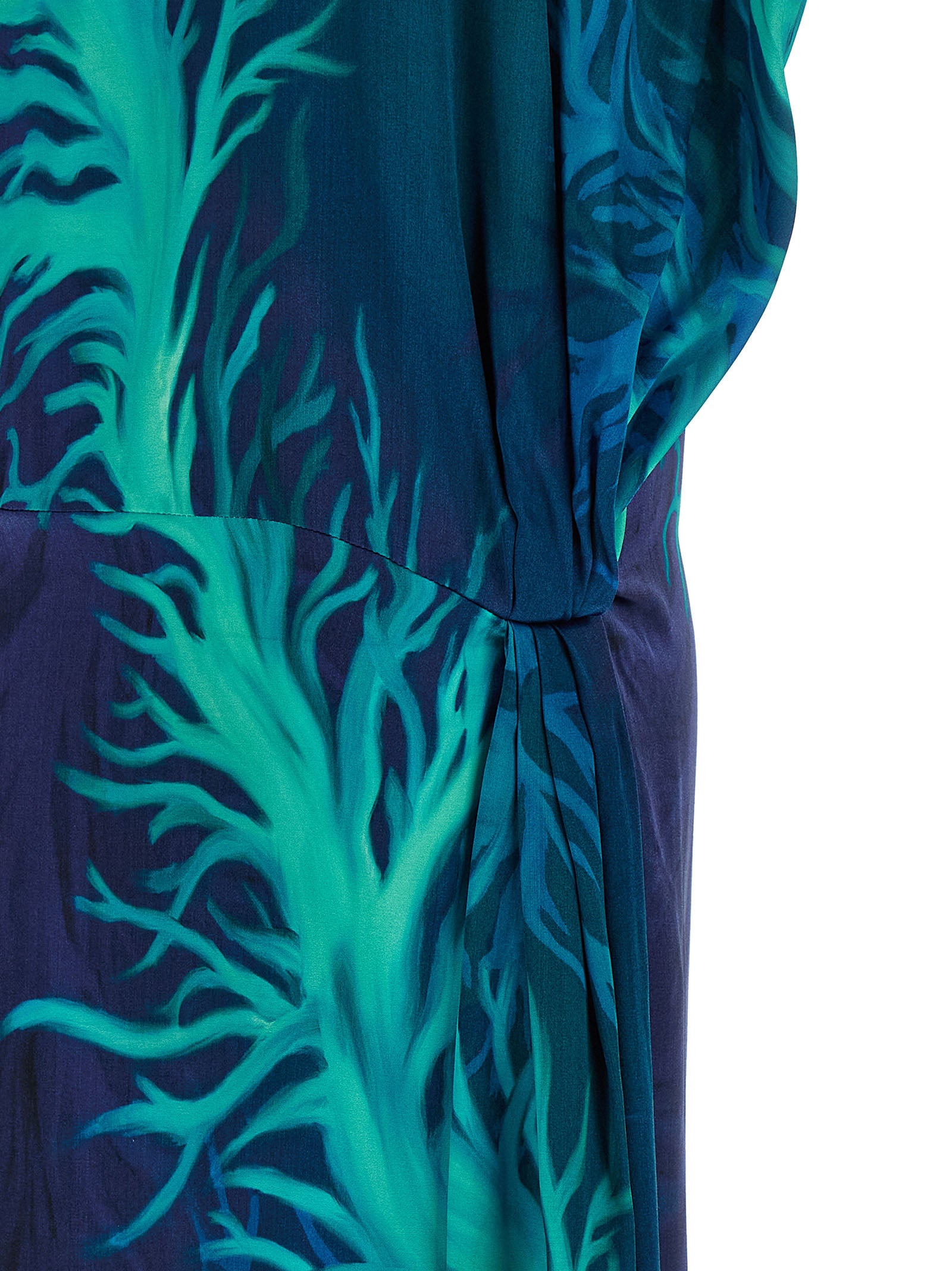 F.R.S. - FOR RESTLESS SLEEPERS Blaues Viskose-Maxikleid