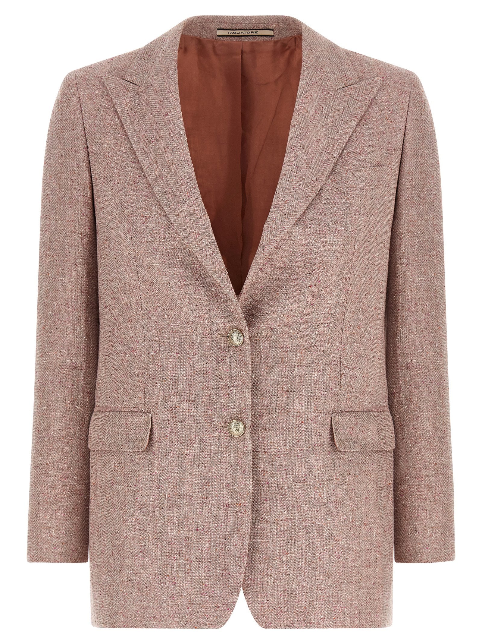 Tagliatore Lila Baumwollblazer