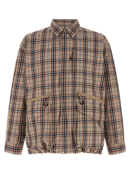 Comme Des Garçons Beige Baumwolljacke in voller Länge