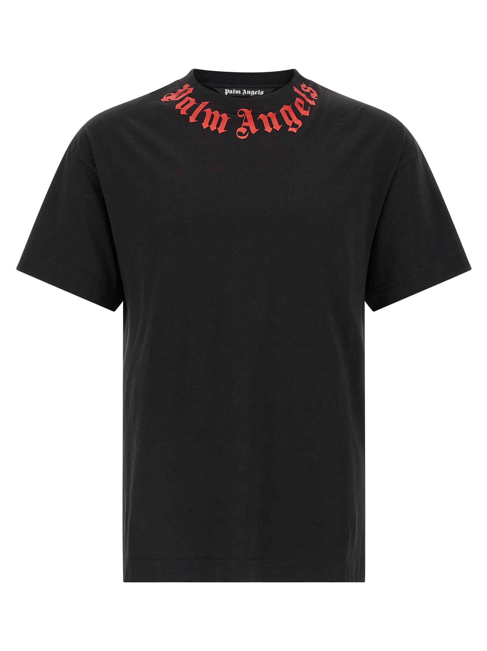 Palm Angels Schwarzes Baumwoll-T-Shirt