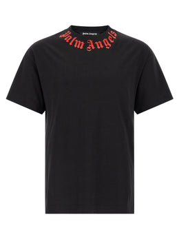 Palm Angels Schwarzes Baumwoll-T-Shirt