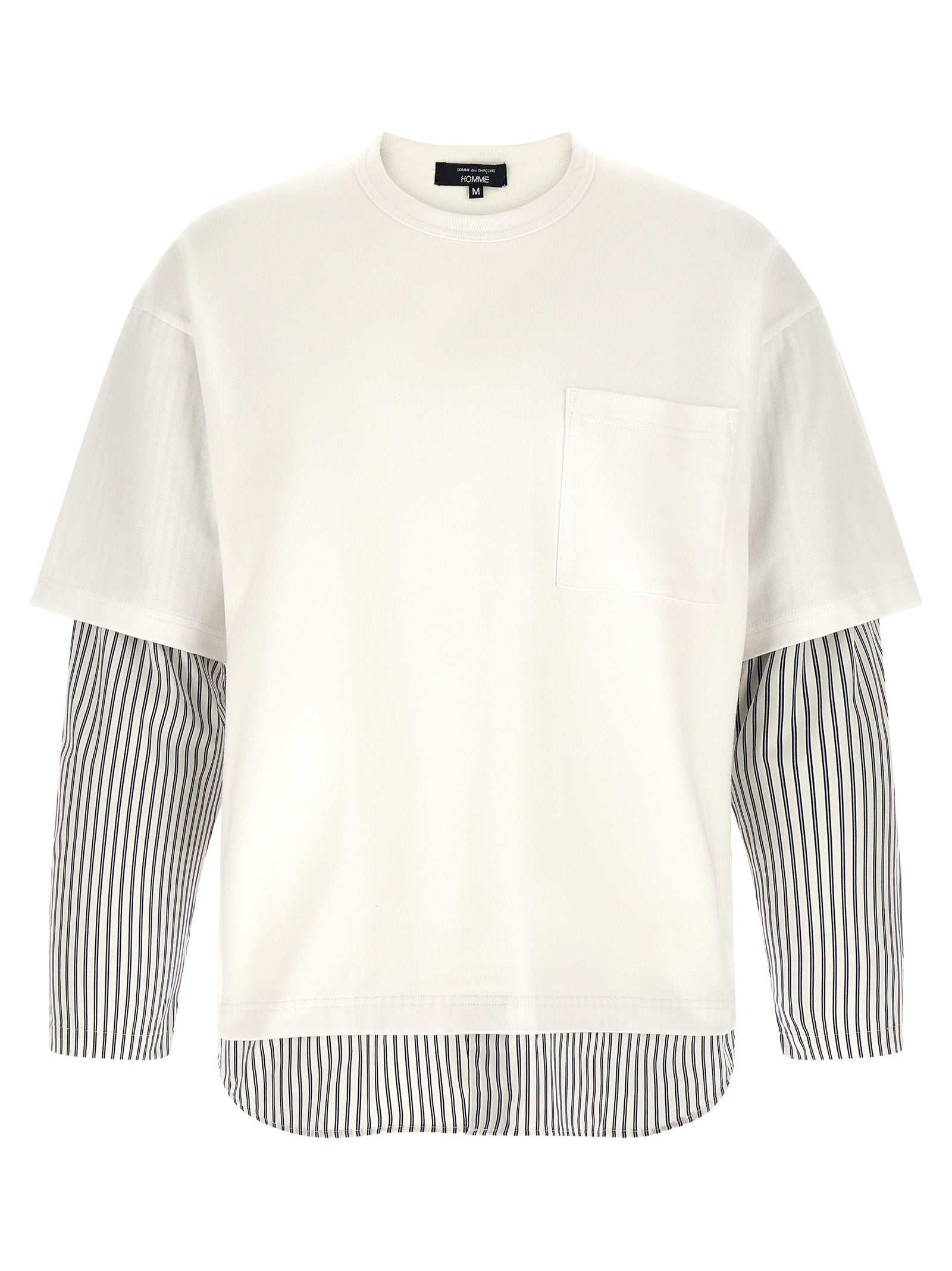 Comme Des Garçons Weißes Baumwoll-T-Shirt