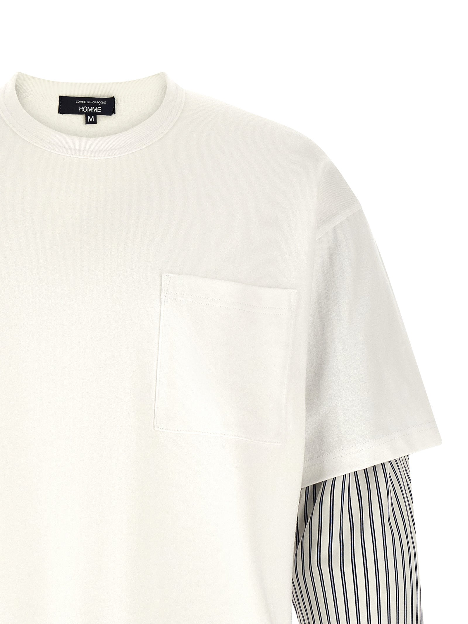 Comme Des Garçons Weißes Baumwoll-T-Shirt
