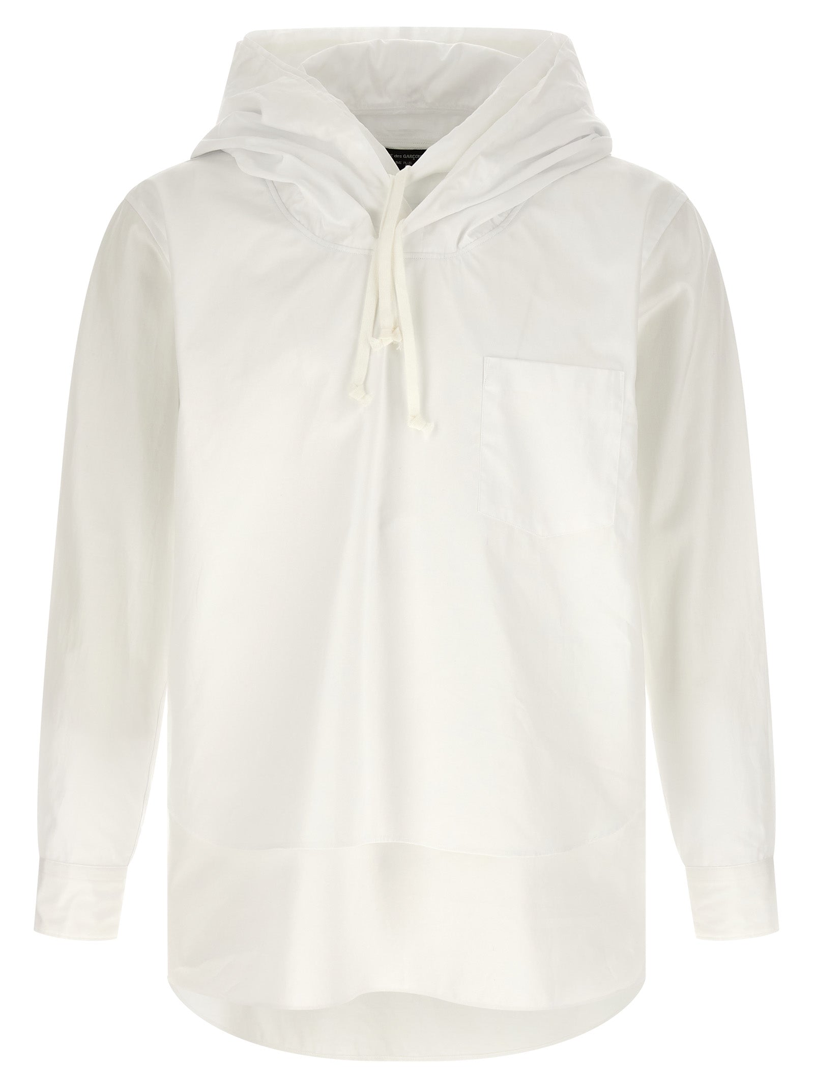 Comme Des Garçons Weiße Baumwollbluse