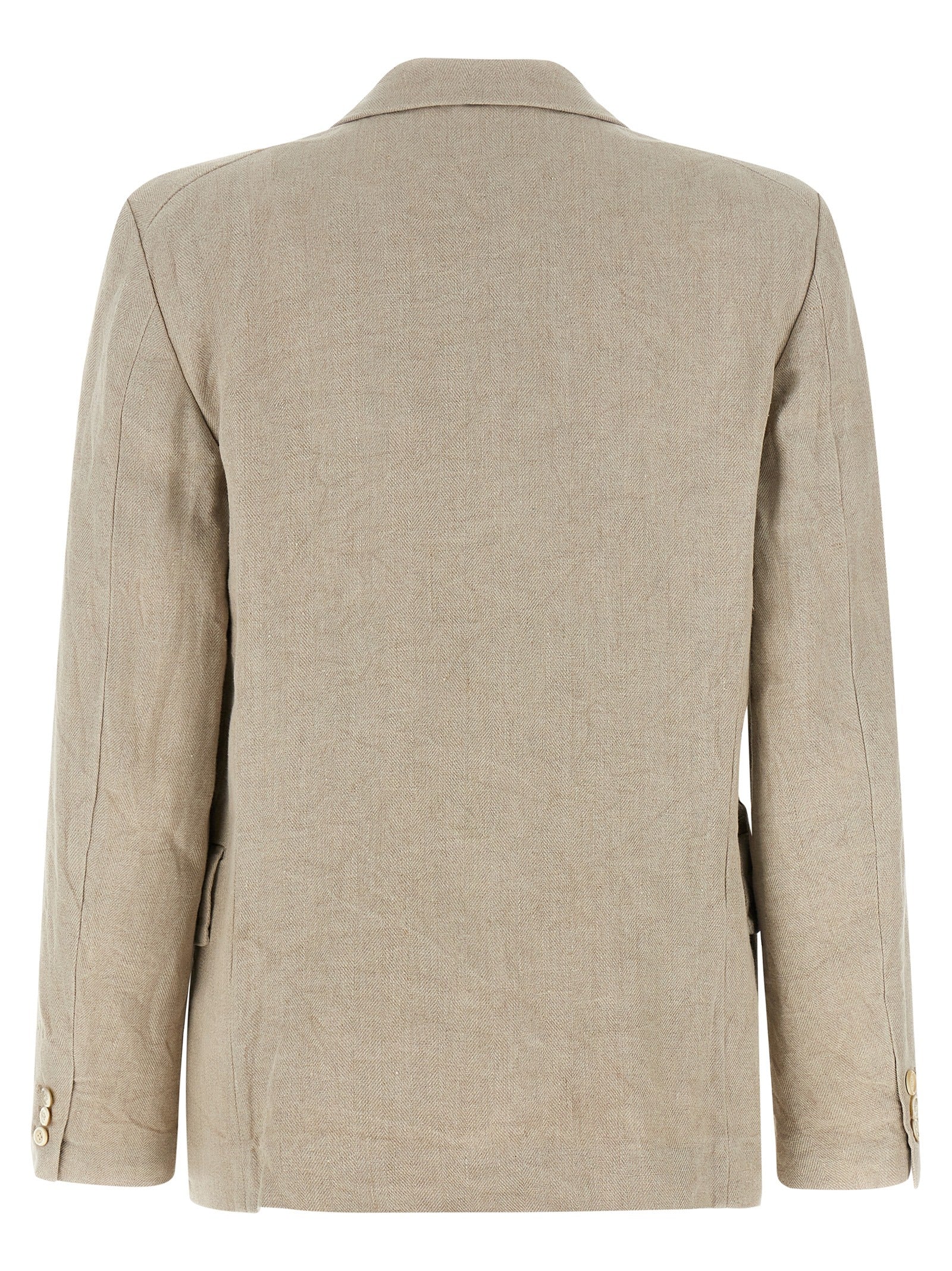 Comme Des Garçons Beige Leinenblazer