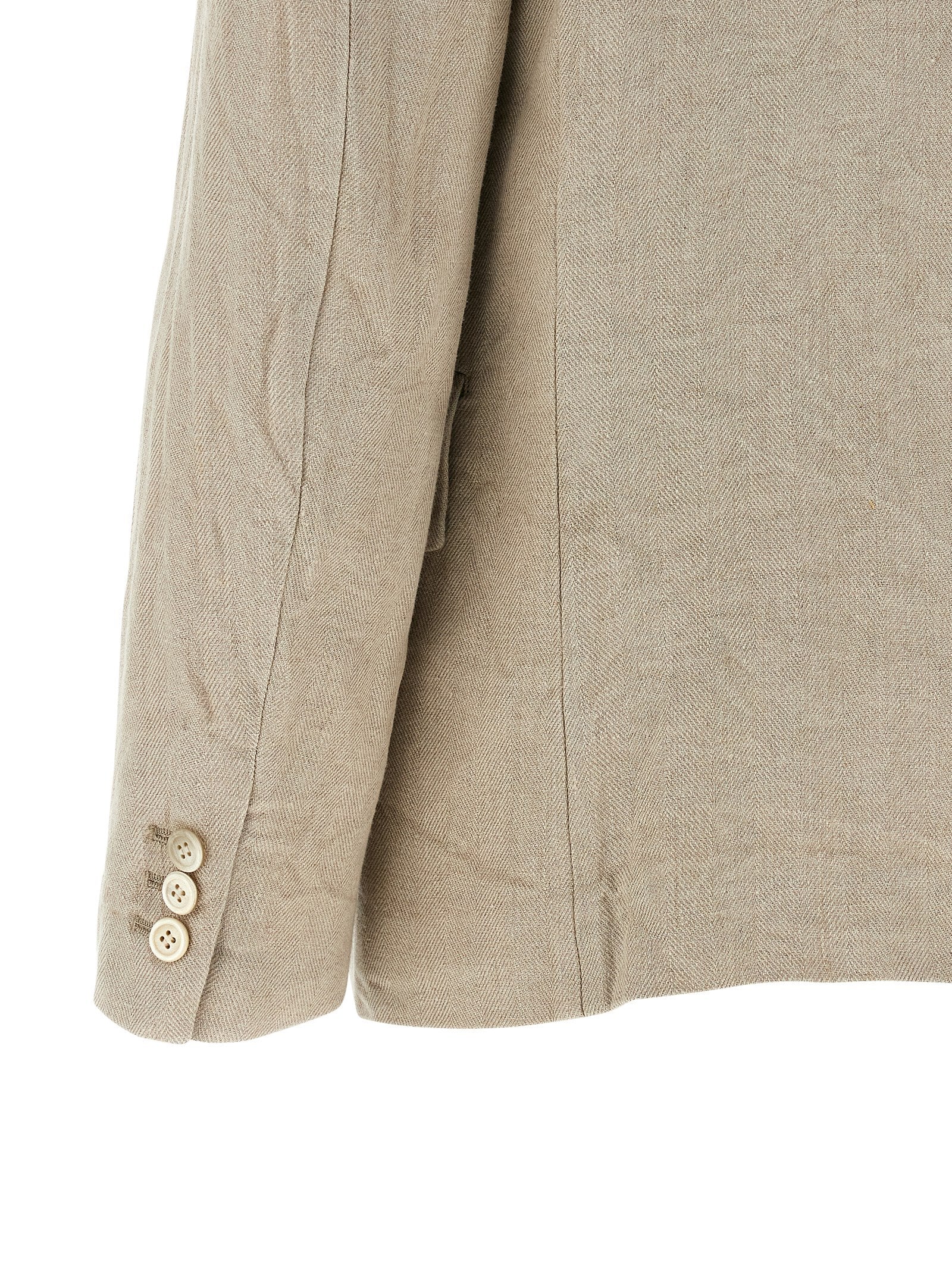 Comme Des Garçons Beige Leinenblazer