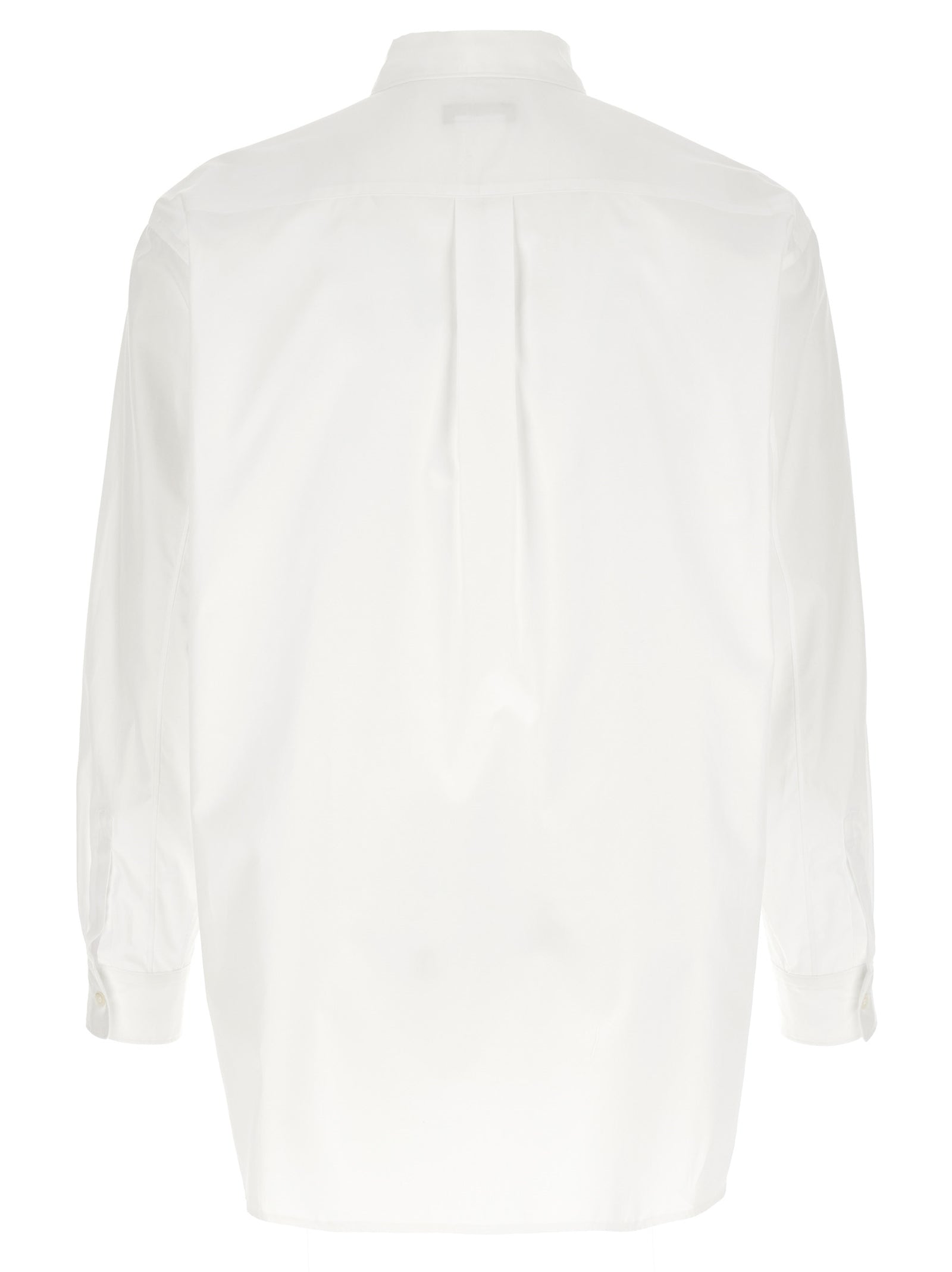 Comme Des Garçons Weiße Baumwollbluse