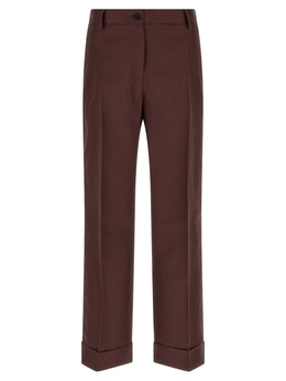 Alberto Biani Braune Viskose-Freizeithose