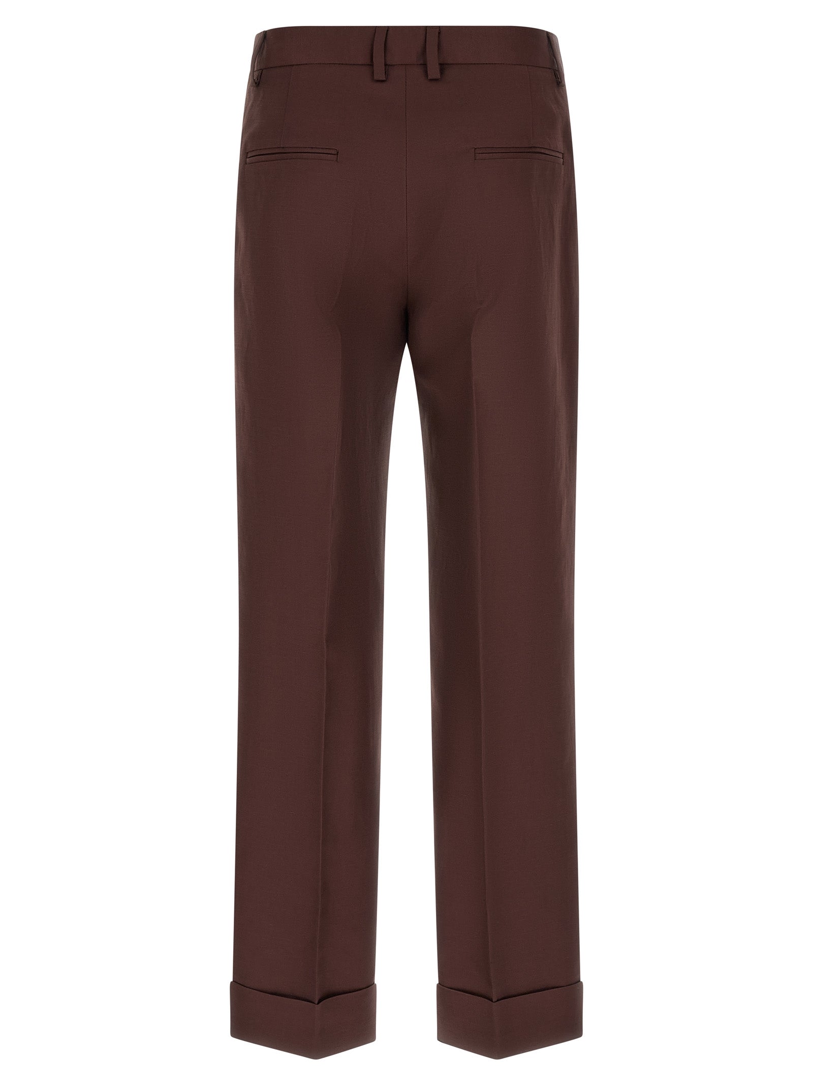Alberto Biani Braune Viskose-Freizeithose