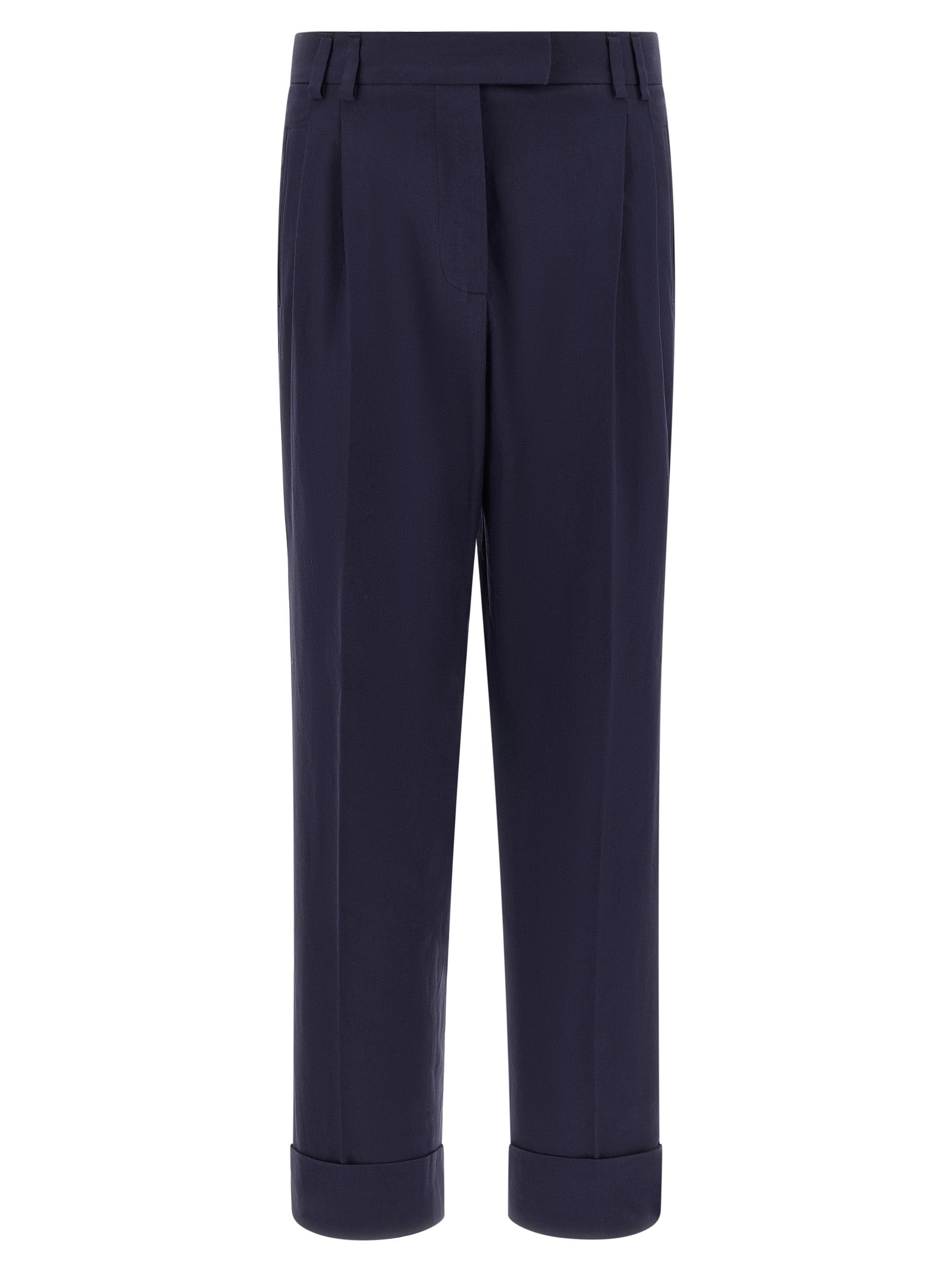 Alberto Biani Blaue Baumwollhose