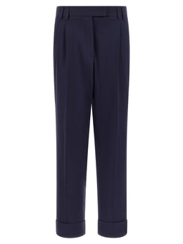 Alberto Biani Blaue Baumwollhose